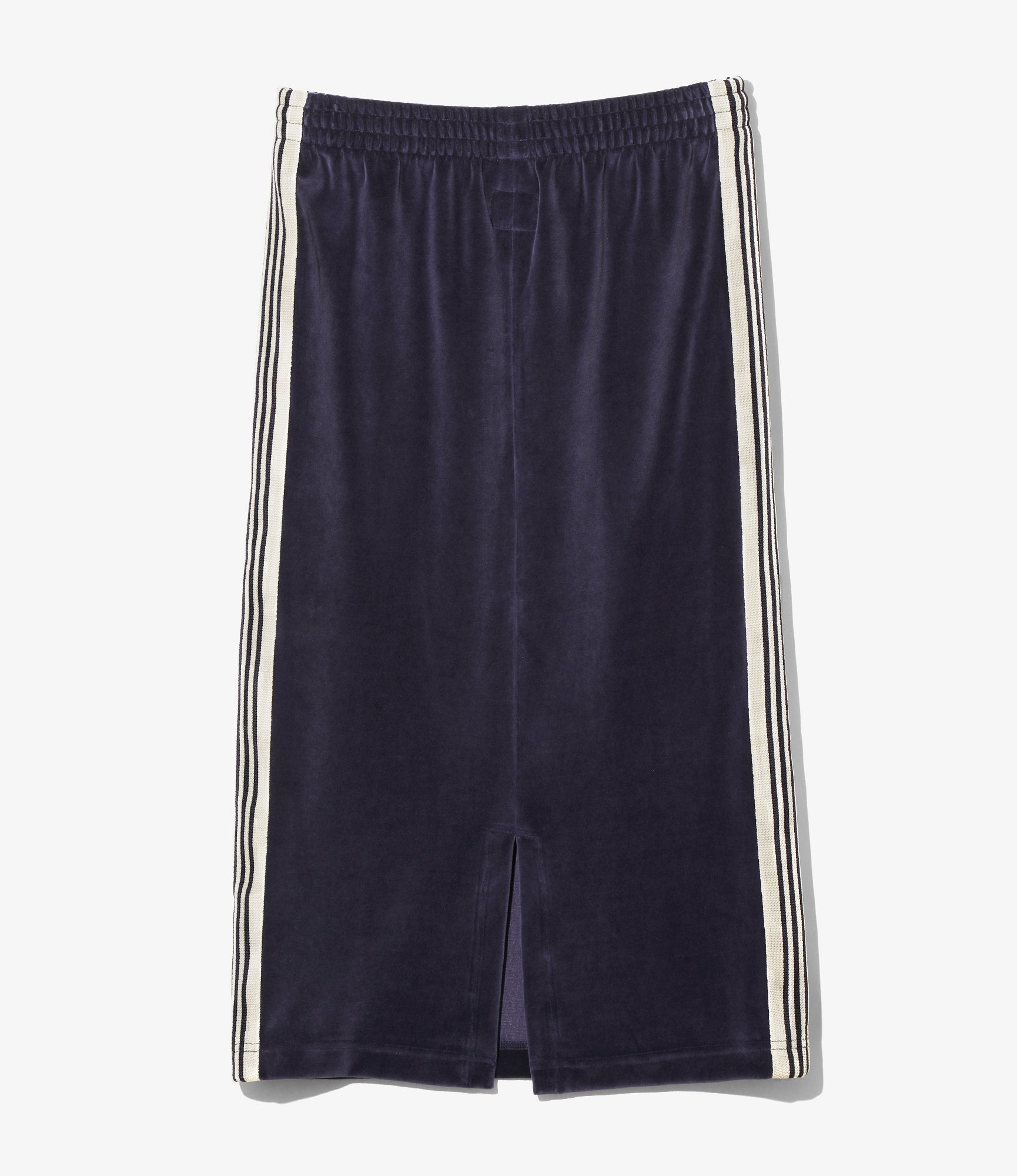 Women's Pencil Skirt - Navy - C/PE Velour