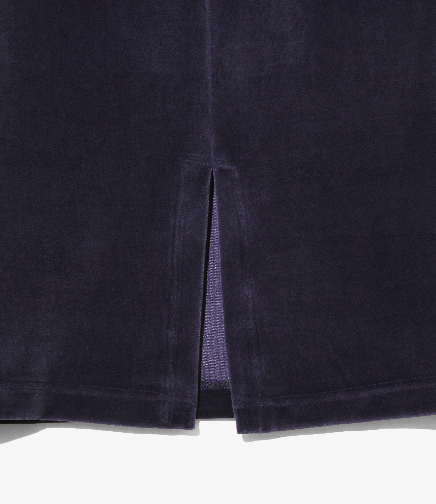 Women's Pencil Skirt - Navy - C/PE Velour