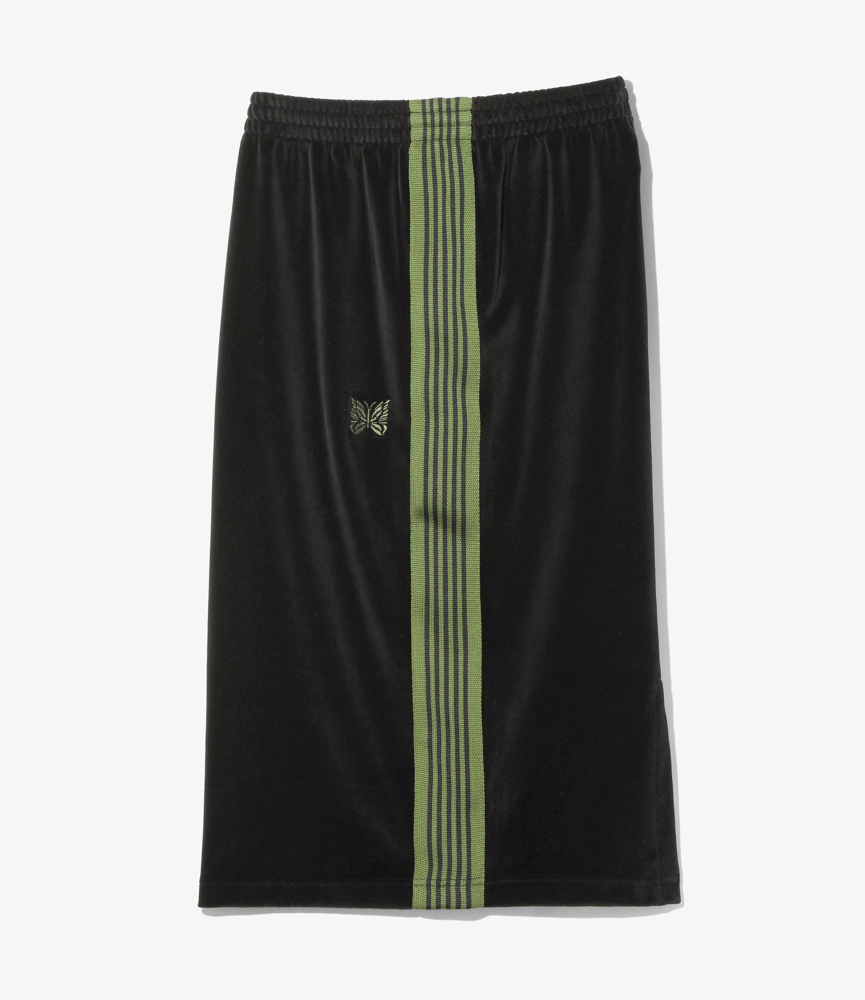 Women's Pencil Skirt - Black - C/PE Velour