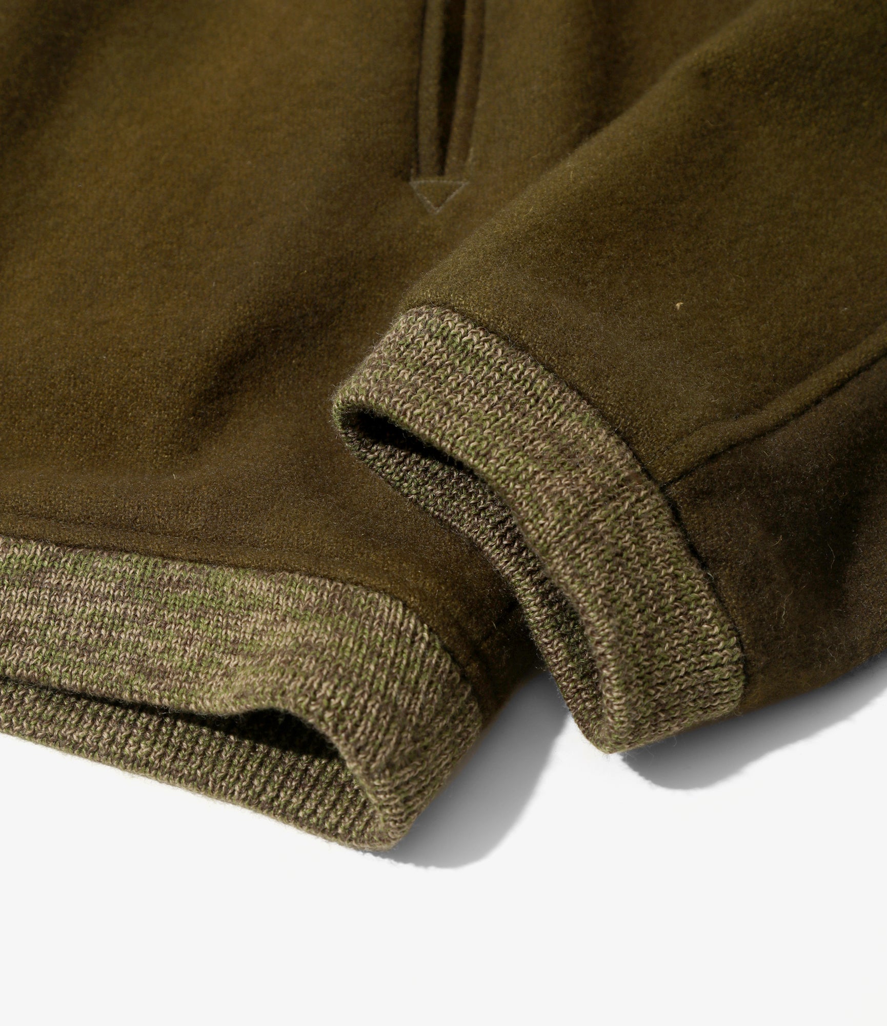 B.B. Jacket - Olive - Wool Uneven Dye