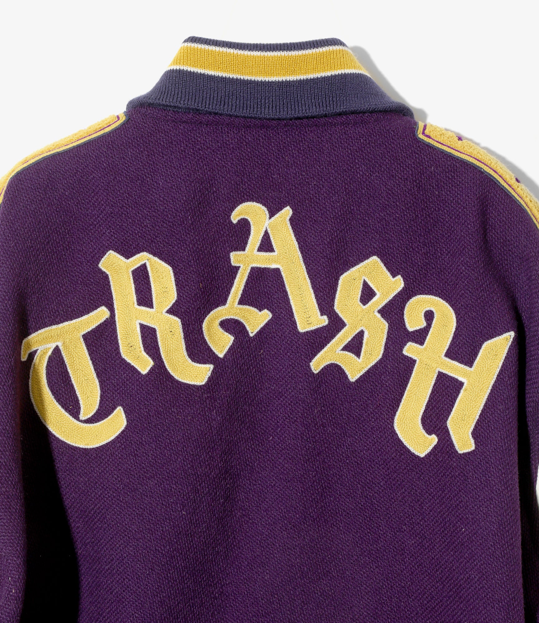 Lettered Jacket - Purple - Wool Melton