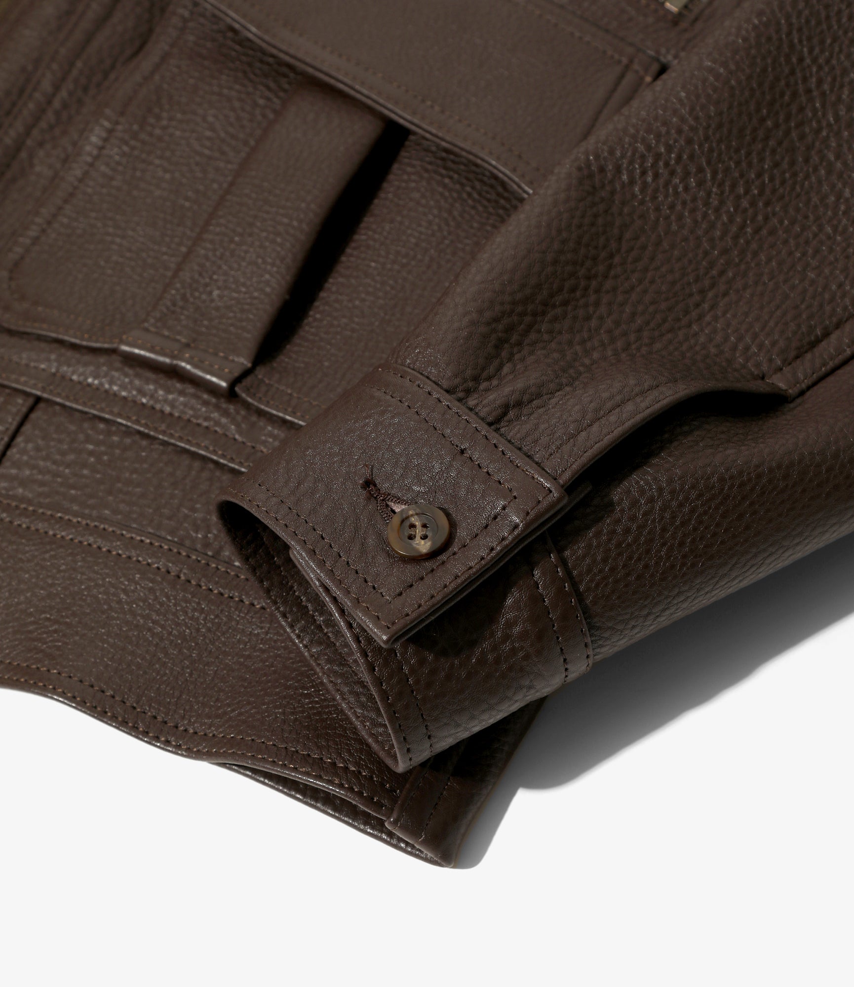 Southern Jacket - Brown - Grained Leather