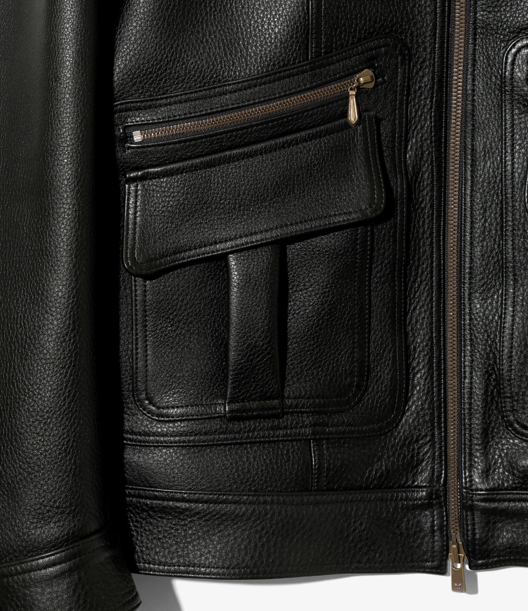 Southern Jacket - Black - Grained Leather
