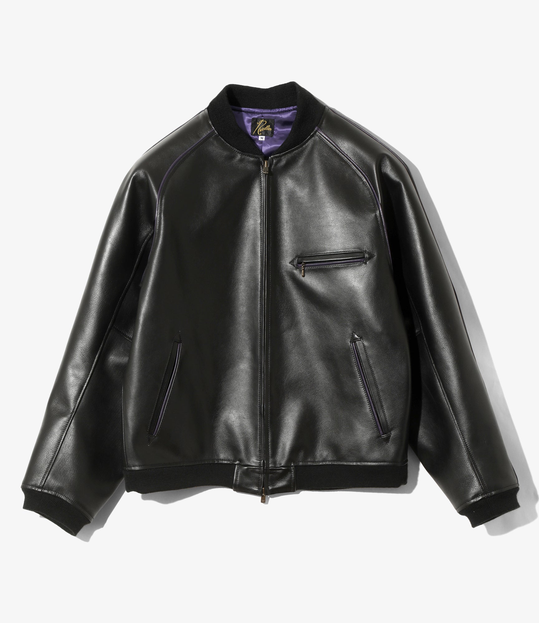 Needles - B.B. Jacket - Black - Cowhide Leather | Nepenthes New York
