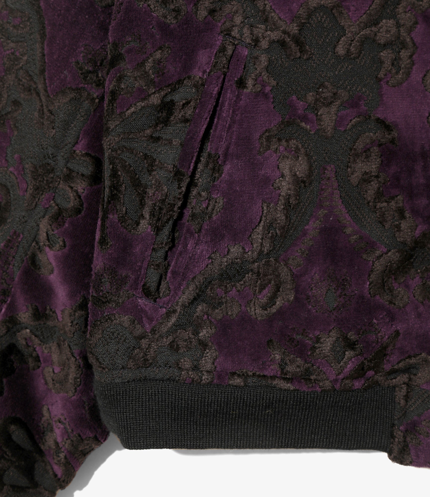 Women's B.B. Jacket - Purple - Papillon Pile Jacquard