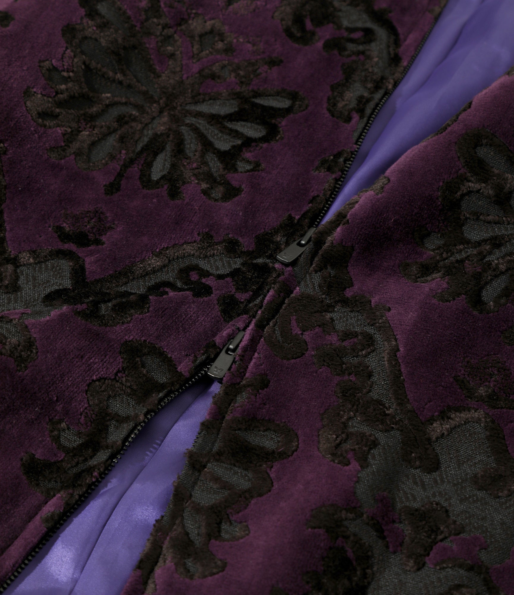 Women's B.B. Jacket - Purple - Papillon Pile Jacquard