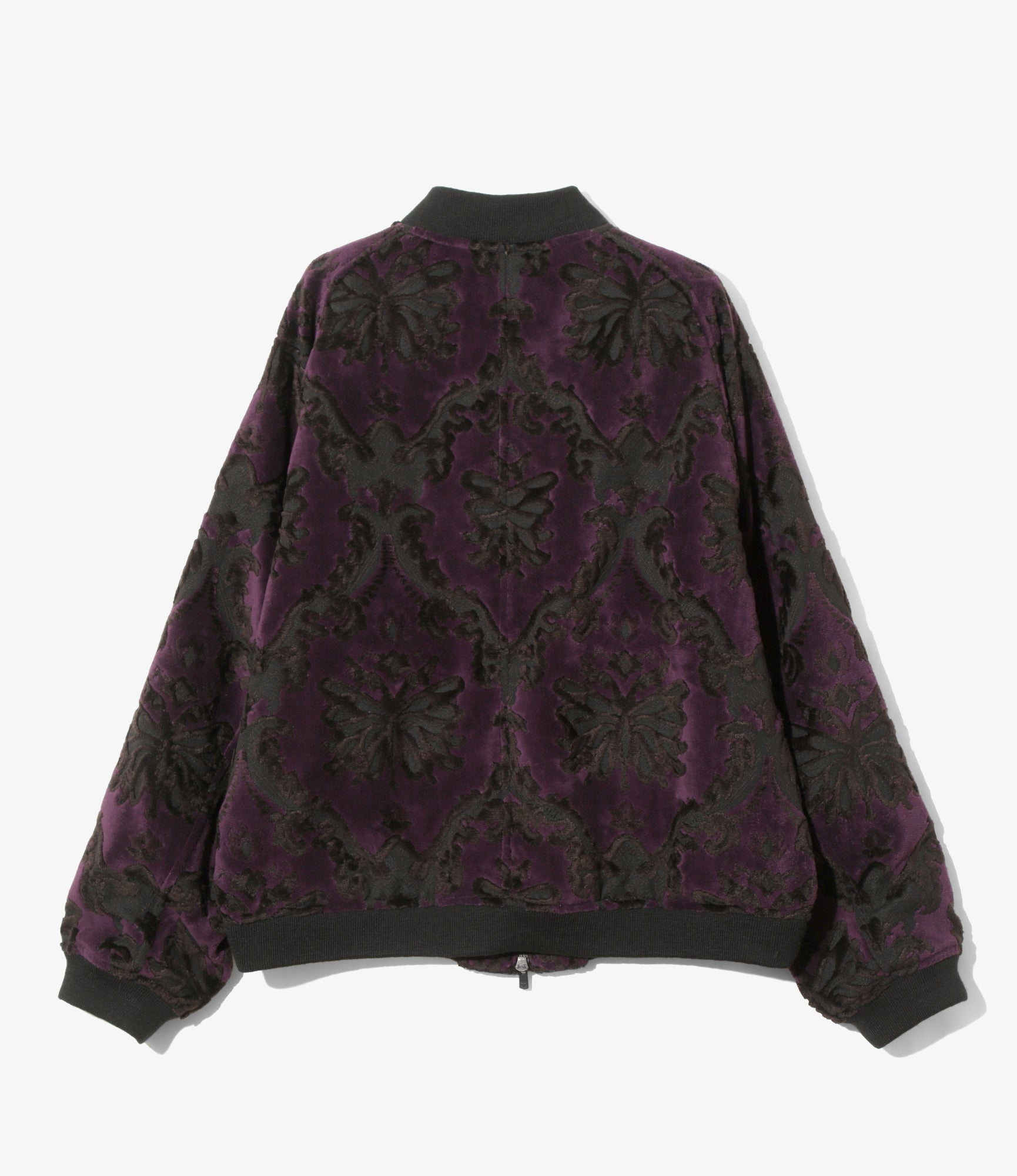 Women's B.B. Jacket - Purple - Papillon Pile Jacquard