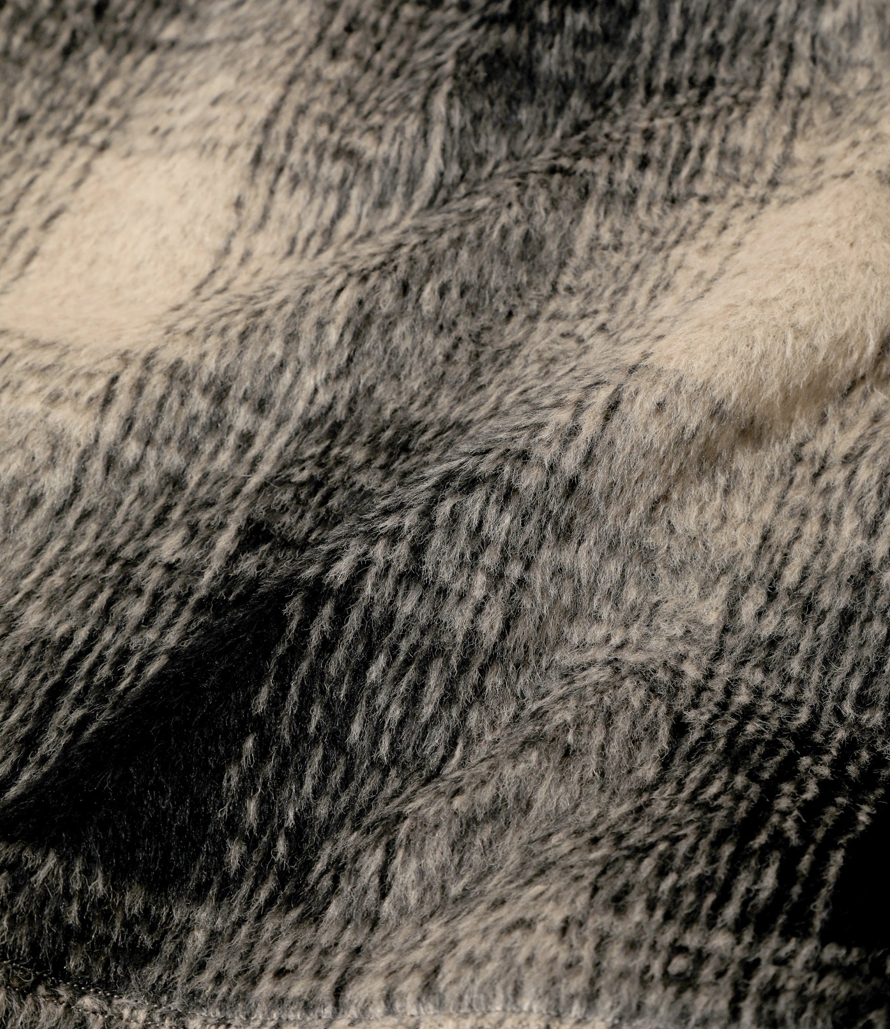 Women's Balloon Skirt - Plaid - Alpaca Shaggy