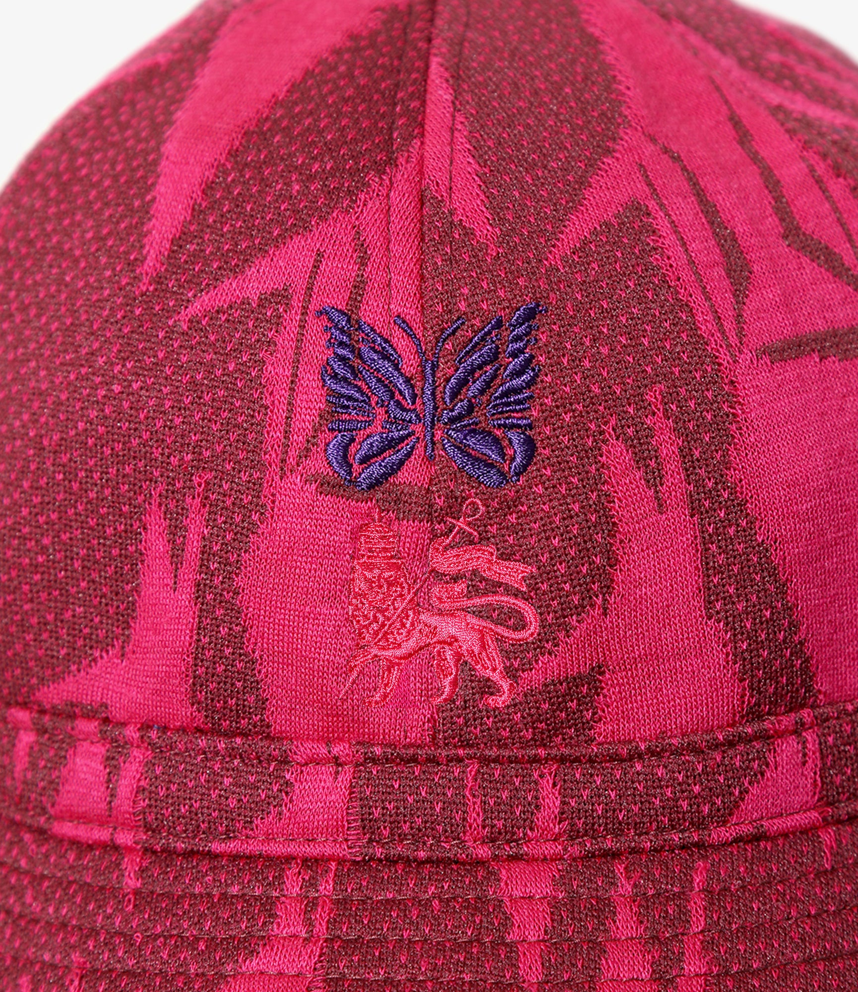 Needles x Sasquatchfabrix - Bucket Hat - Bordeaux x Pink - Origami crane