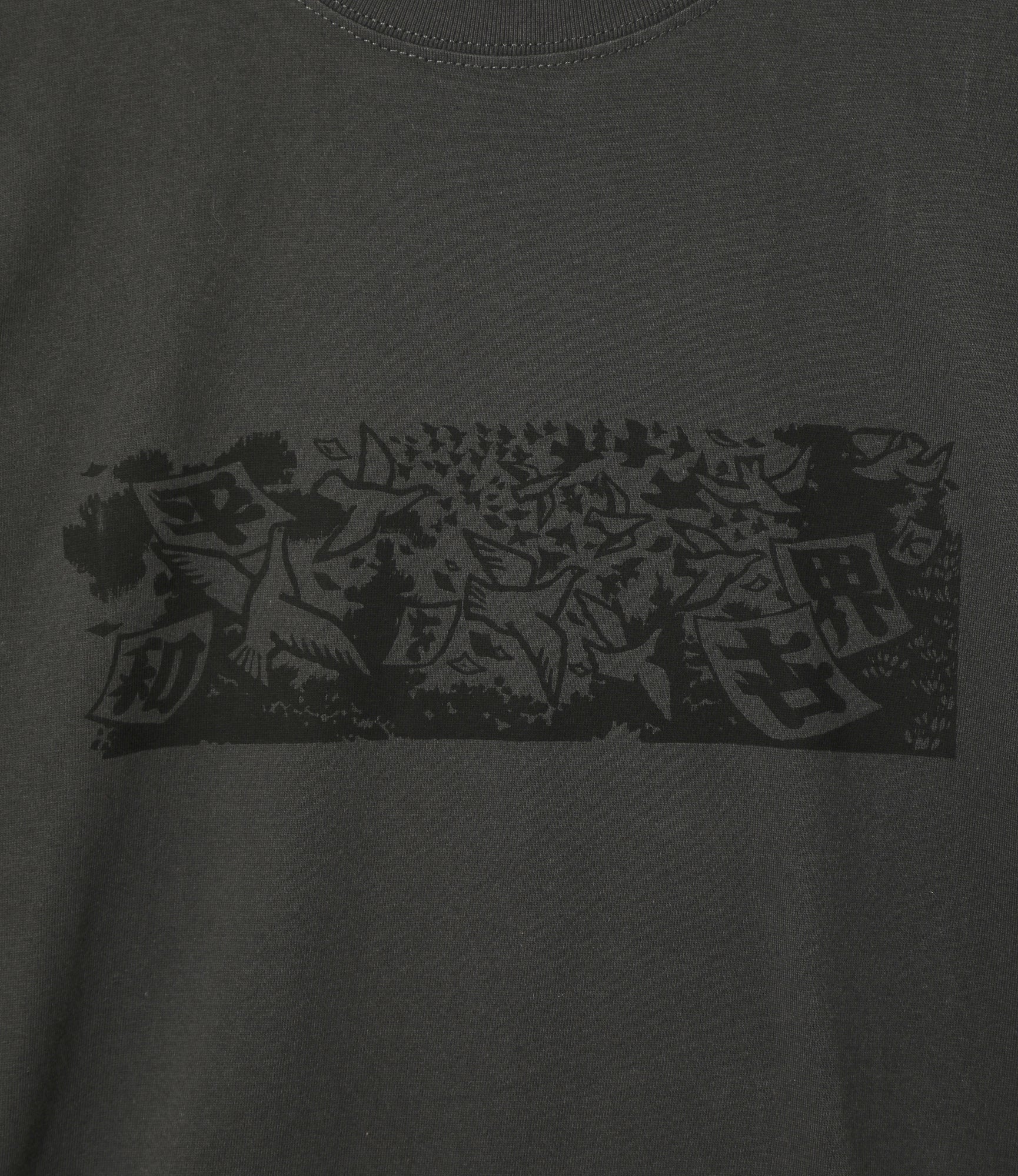 Needles x Sasquatchfabrix - Slowgun Tee - Sumi - Peace to World