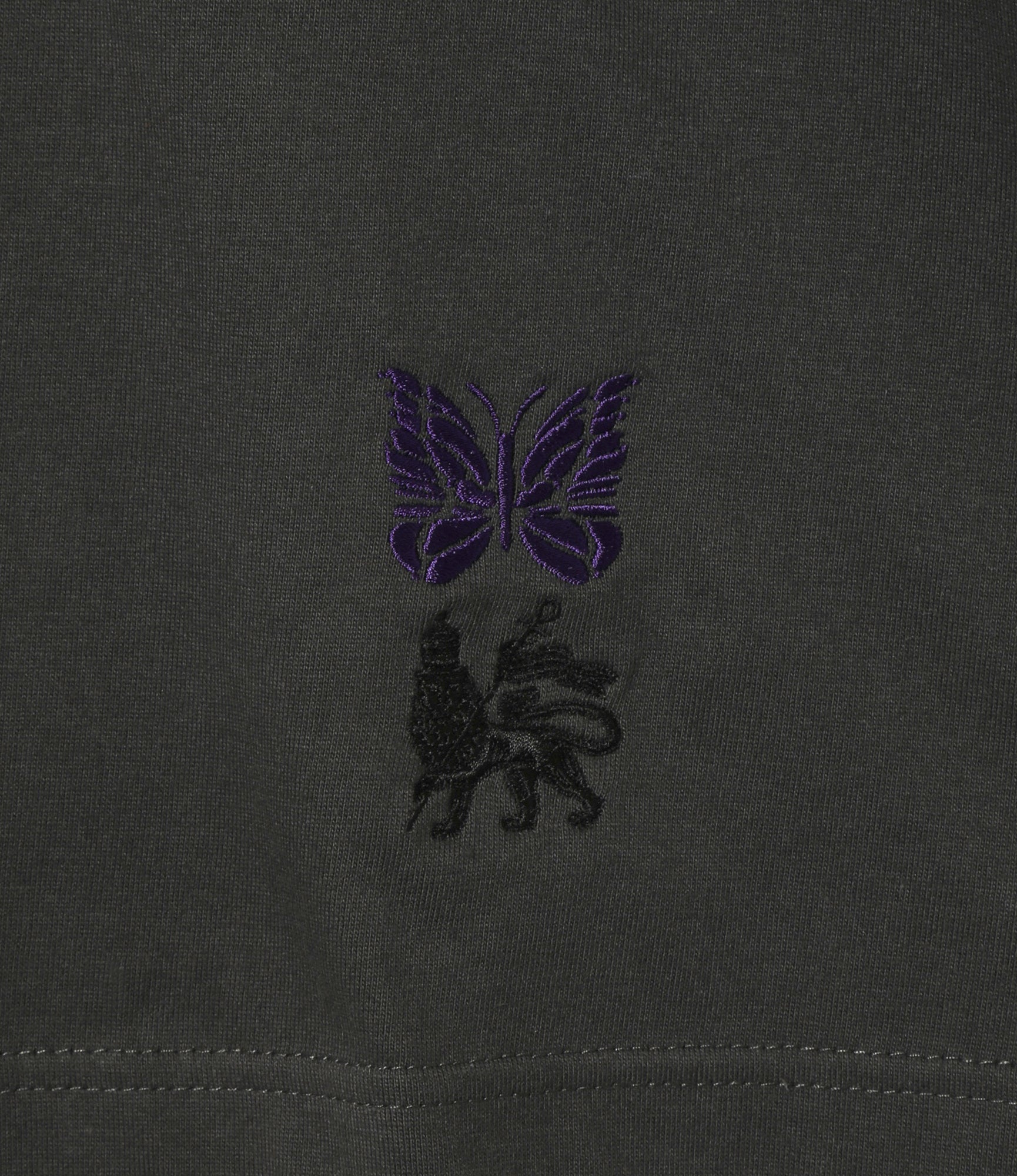 Needles x Sasquatchfabrix - Slowgun Tee - Sumi - Peace to World