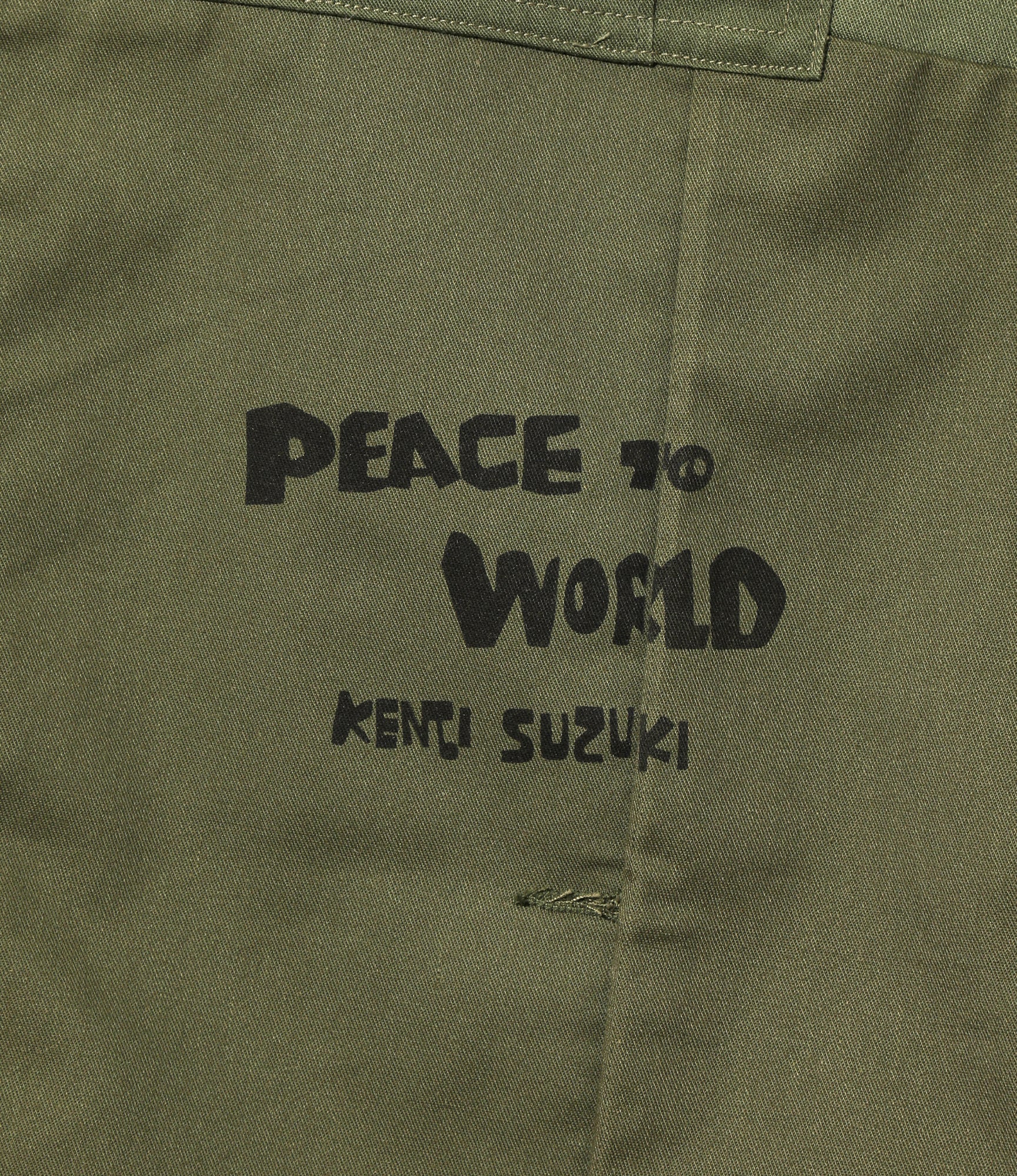 Needles x Sasquatchfabrix - Rebuild Fatigue Pant - Olive - Peace to World