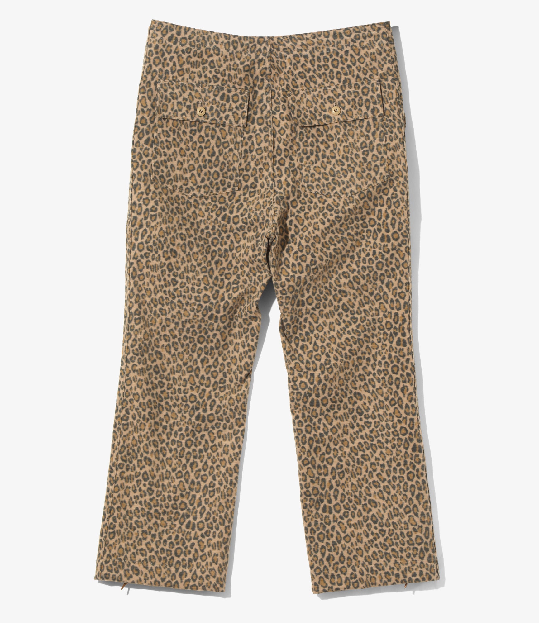 String Fatigue Pant - Leopard - Brushed Sateen