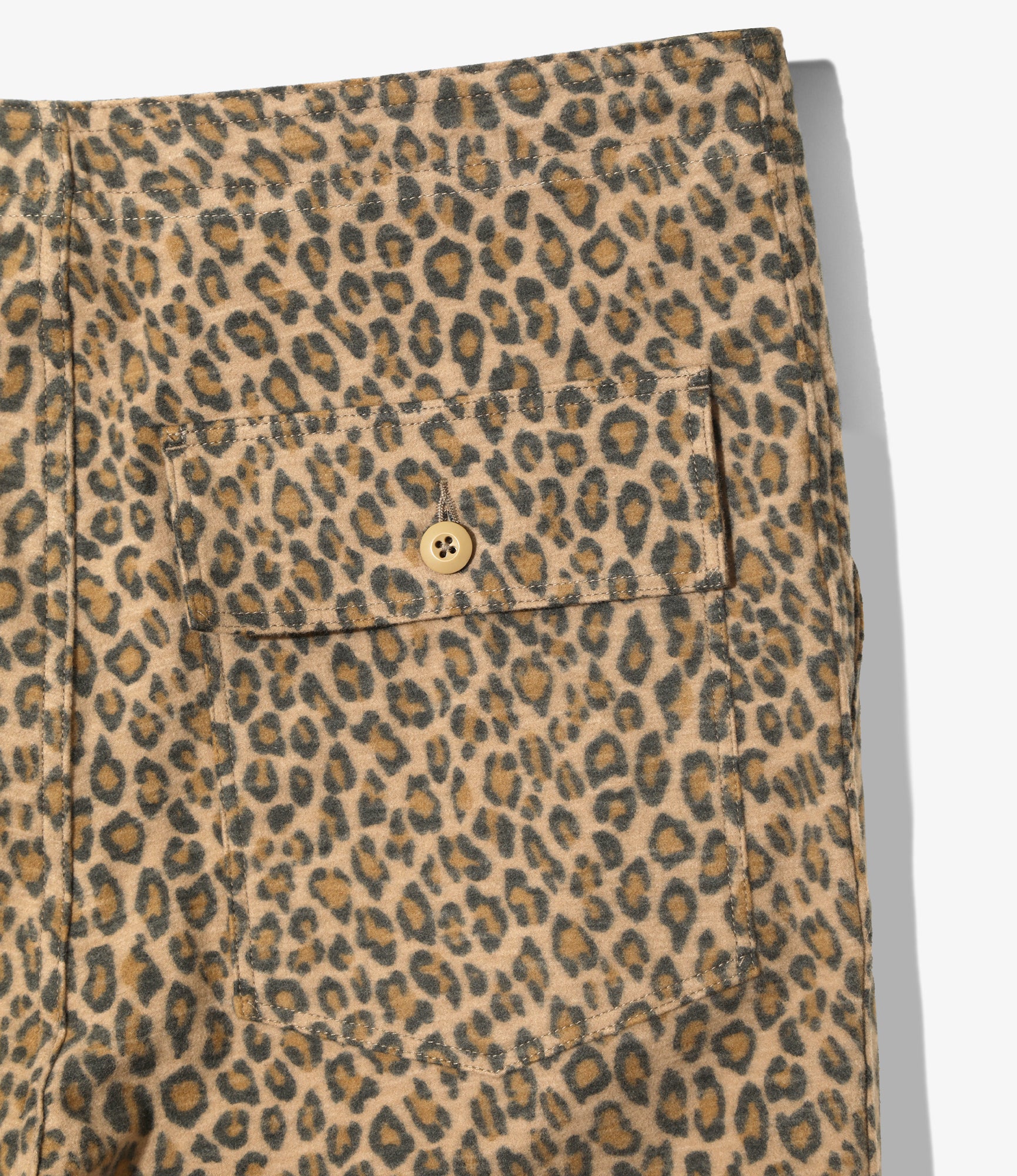 String Fatigue Pant - Leopard - Brushed Sateen