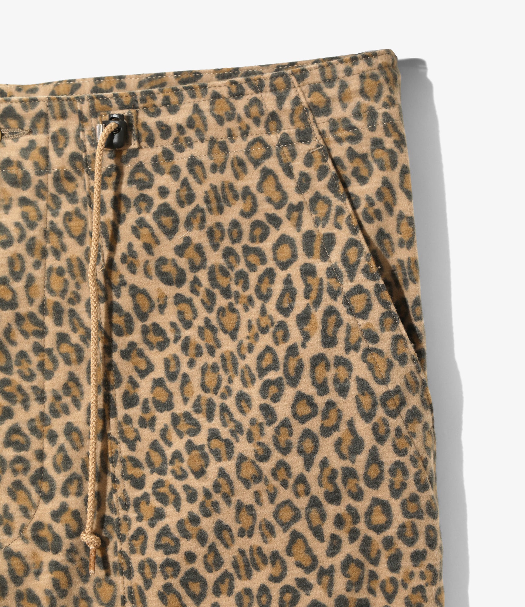 Women's String Fatigue Skirt - Leopard - Brushed Sateen