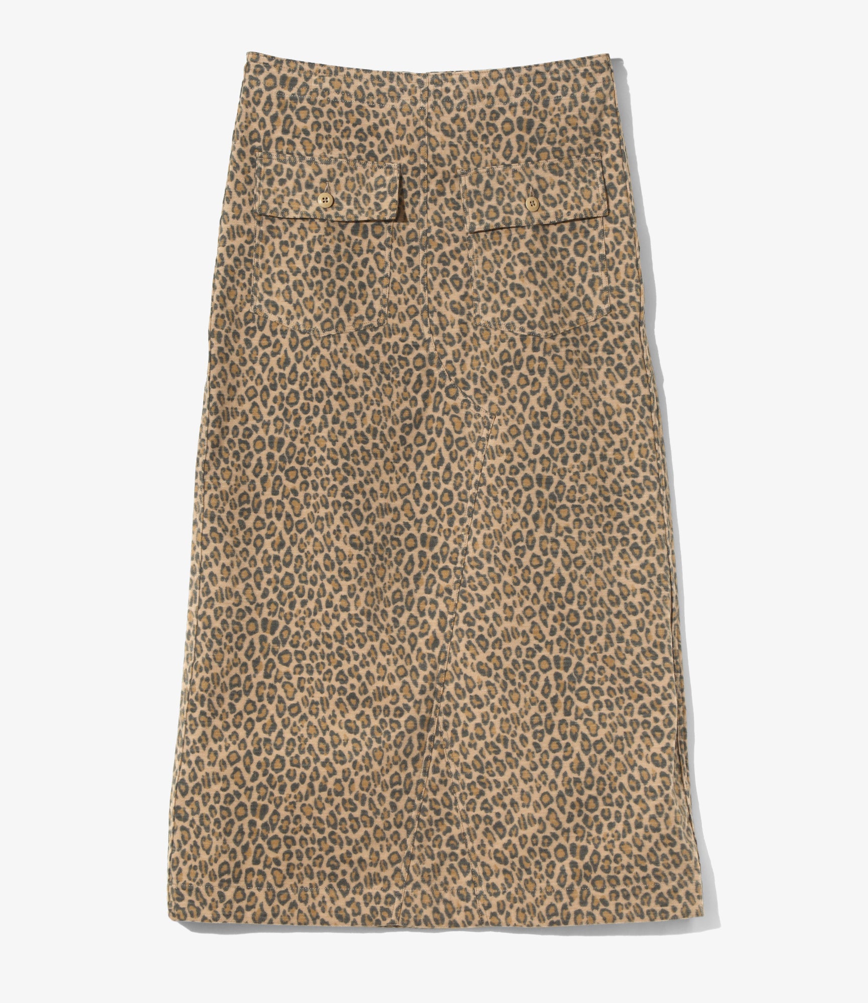 Women's String Fatigue Skirt - Leopard - Brushed Sateen