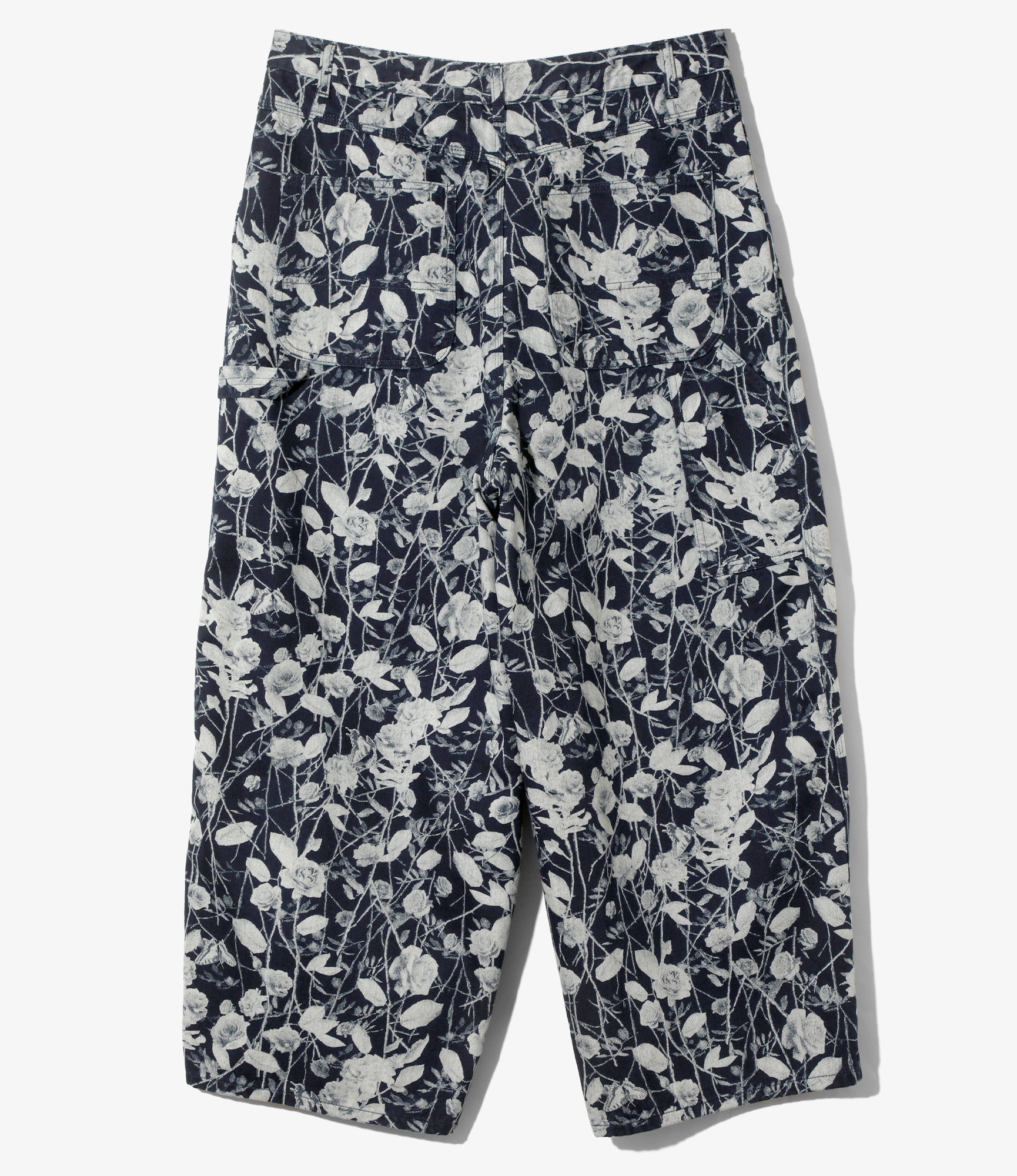 Women's H.D. Painter Pant - Indigo - 10oz Denim / Rose Printed