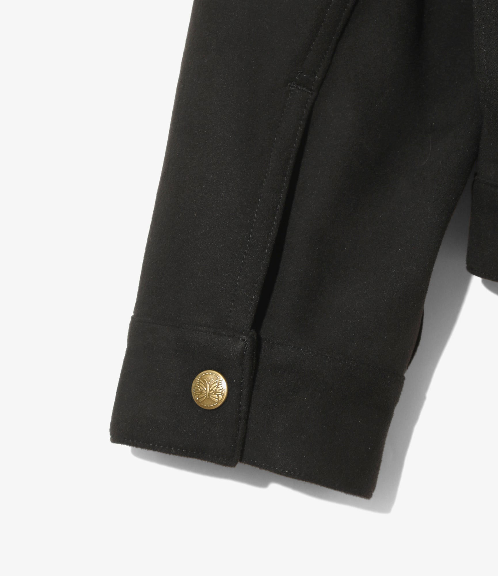 Penny Jean Jacket - Black - Synthetic Suede