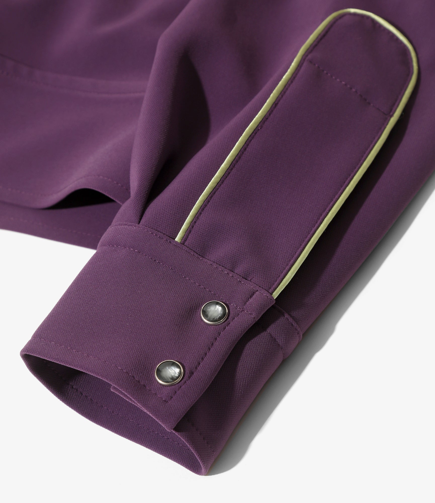 Piping Cowboy Jacket - Purple - Poly Double Cloth