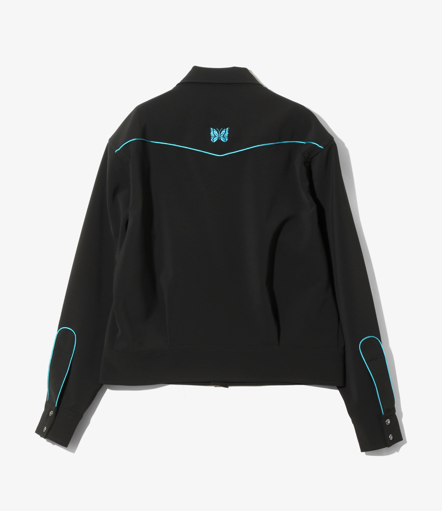 Women's Piping Cowboy Jacket - Black - Poly Double Cloth