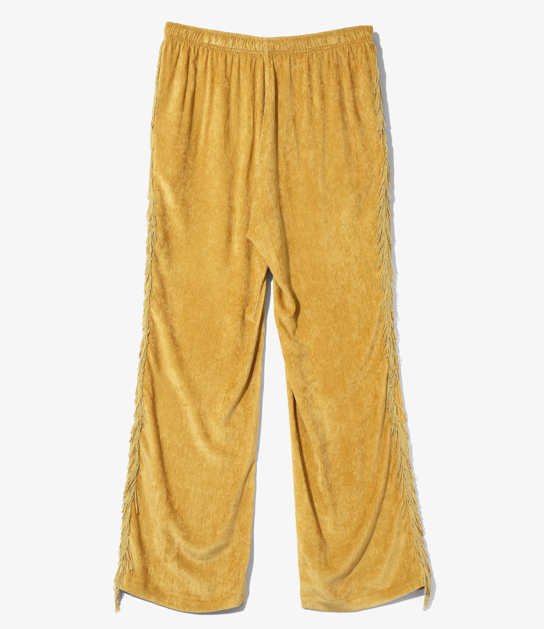 Fringe String Pant - Gold - Rayon Corduroy