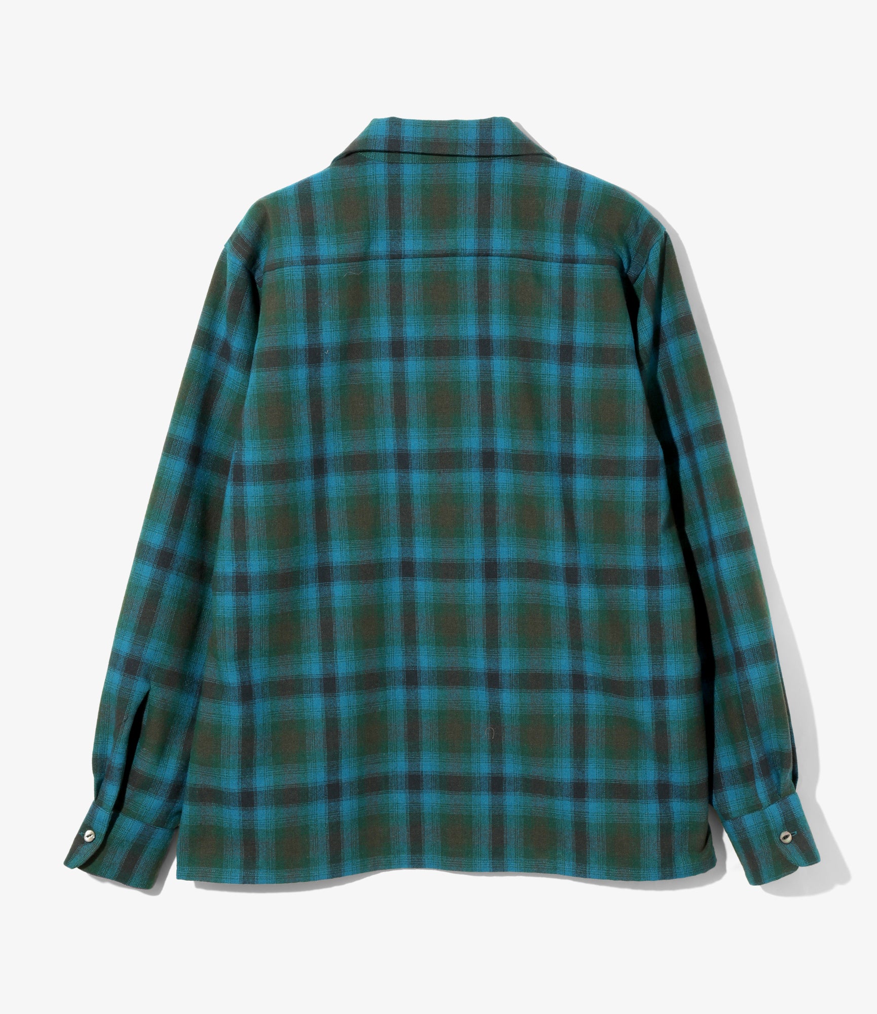 Classic Shirt - Green - Wool Ombre Plaid