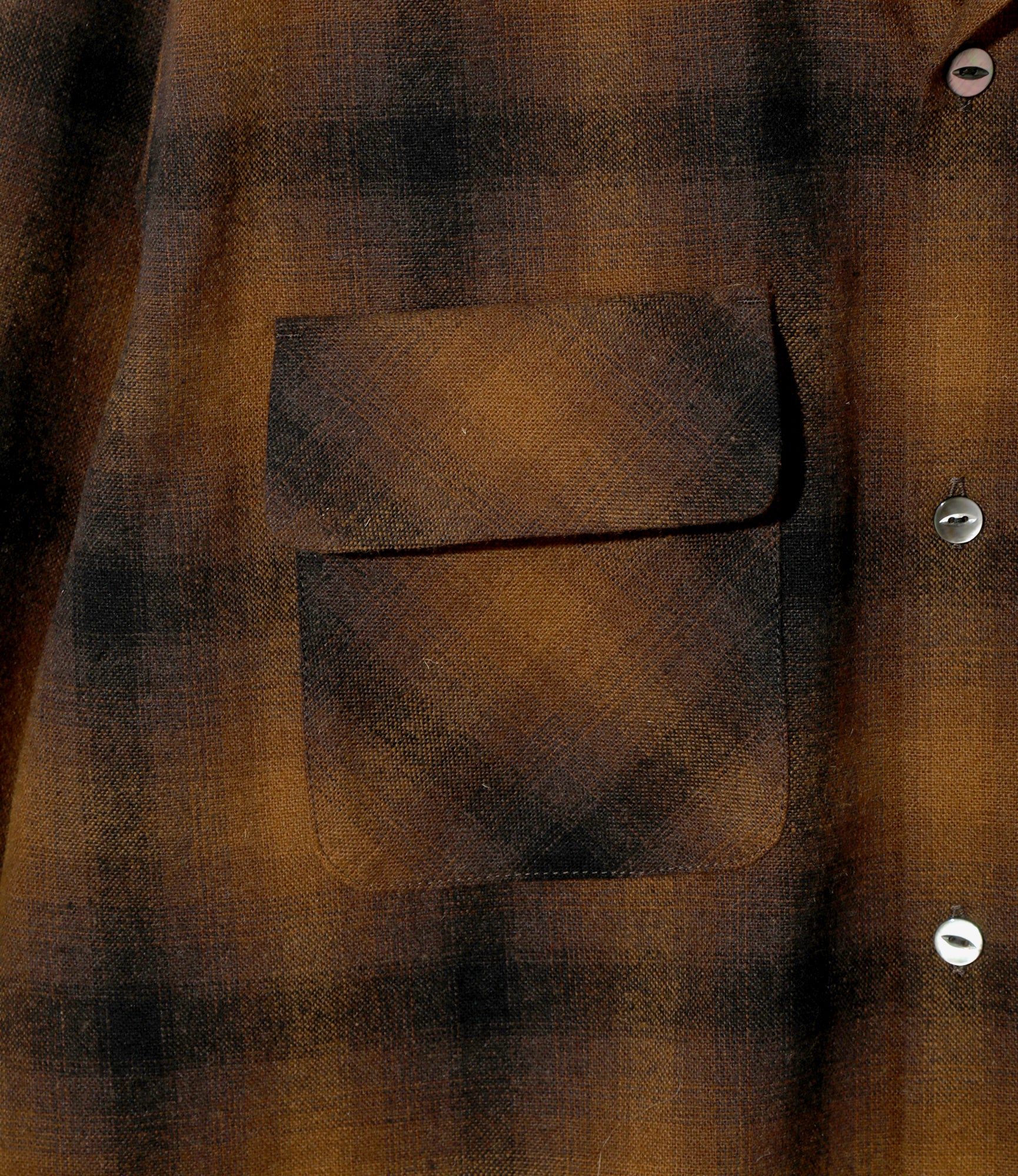 Classic Shirt - Brown - Wool Ombre Plaid