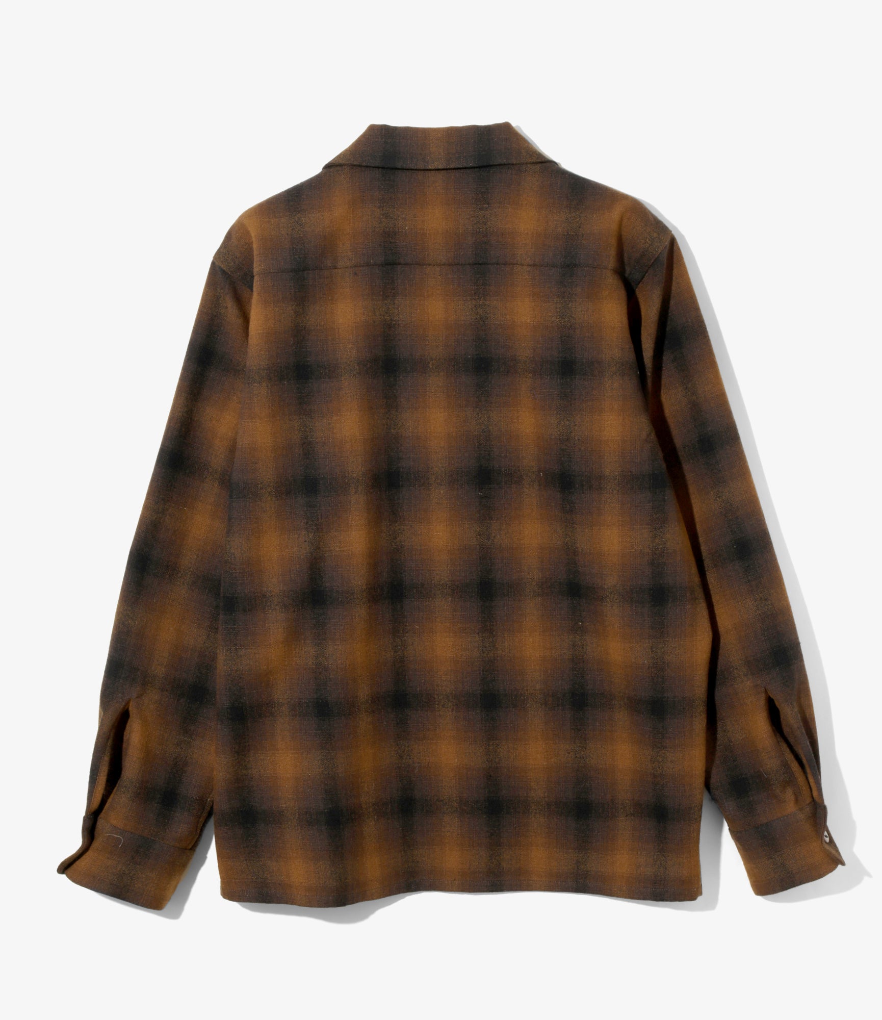 Classic Shirt - Brown - Wool Ombre Plaid