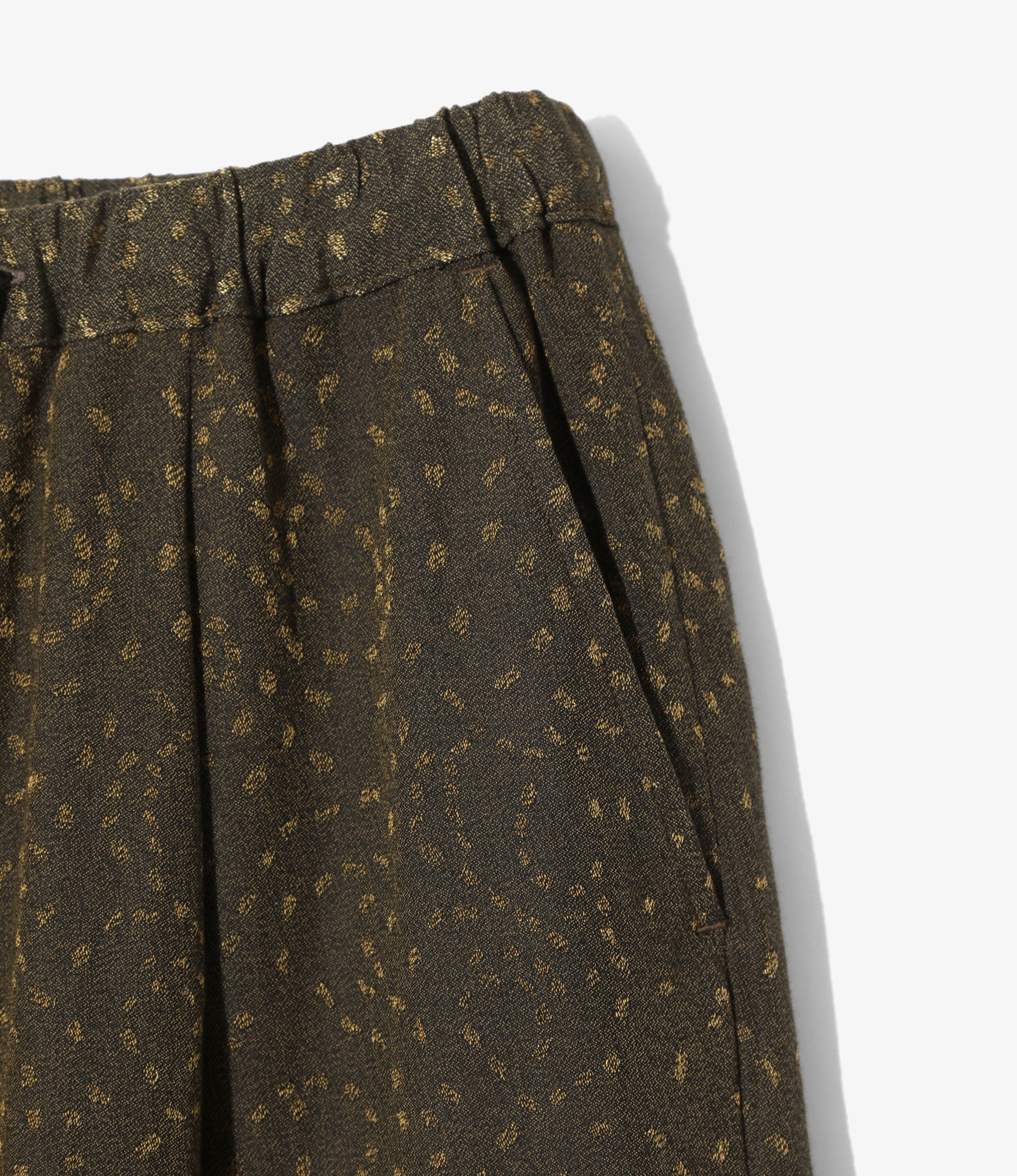 Women's String Buggy Pant - Olive - Abstract Jacquard