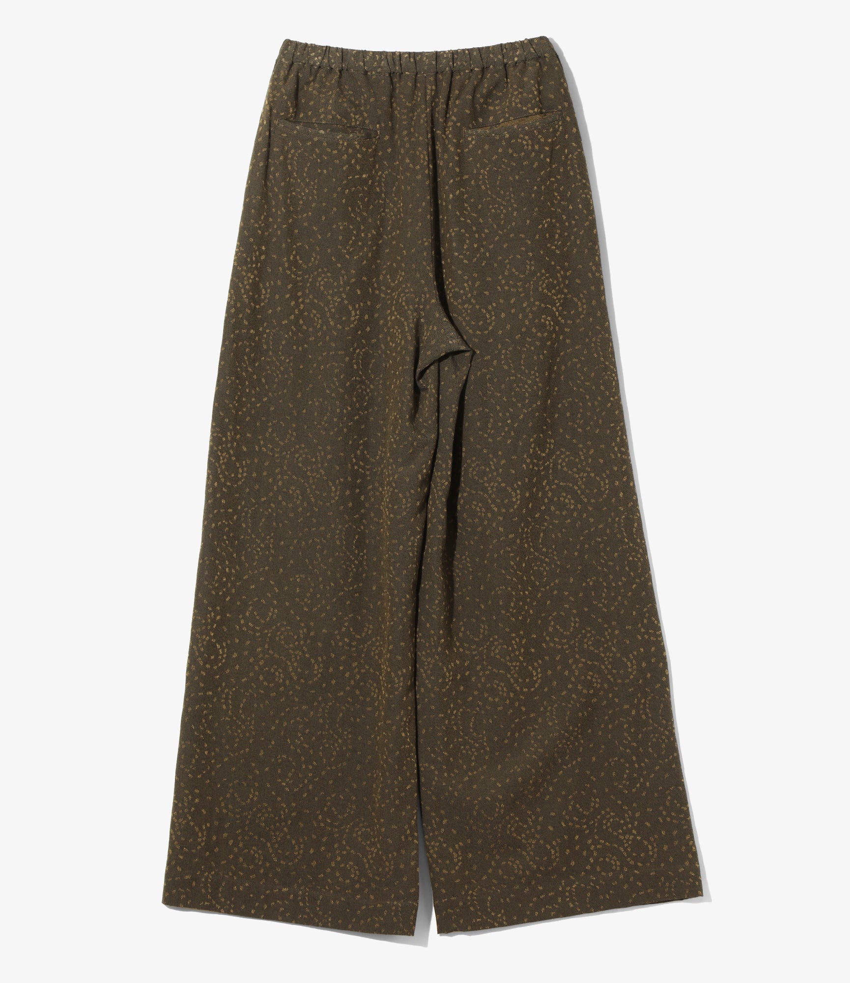Women's String Buggy Pant - Olive - Abstract Jacquard