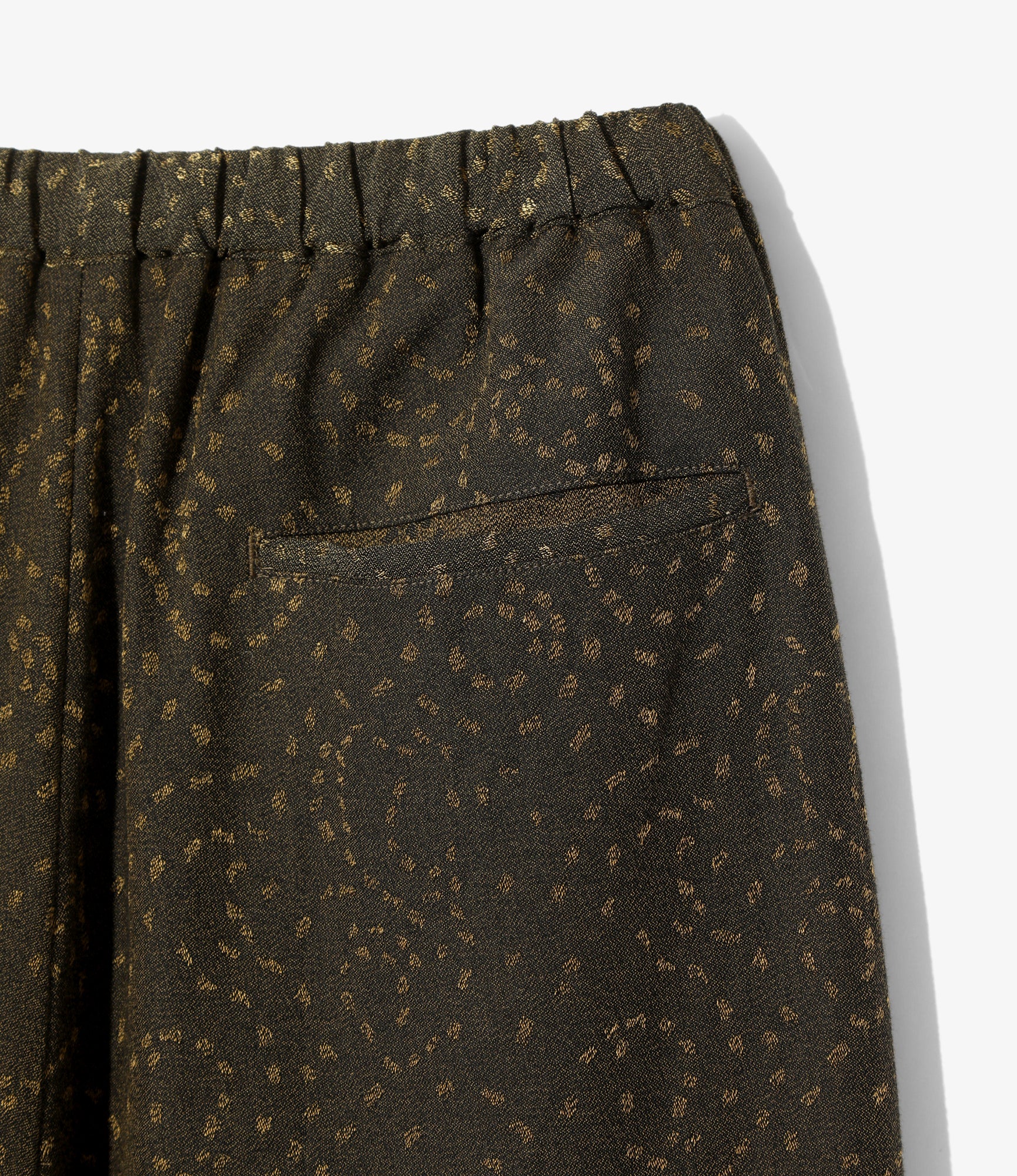 Women's String Buggy Pant - Olive - Abstract Jacquard
