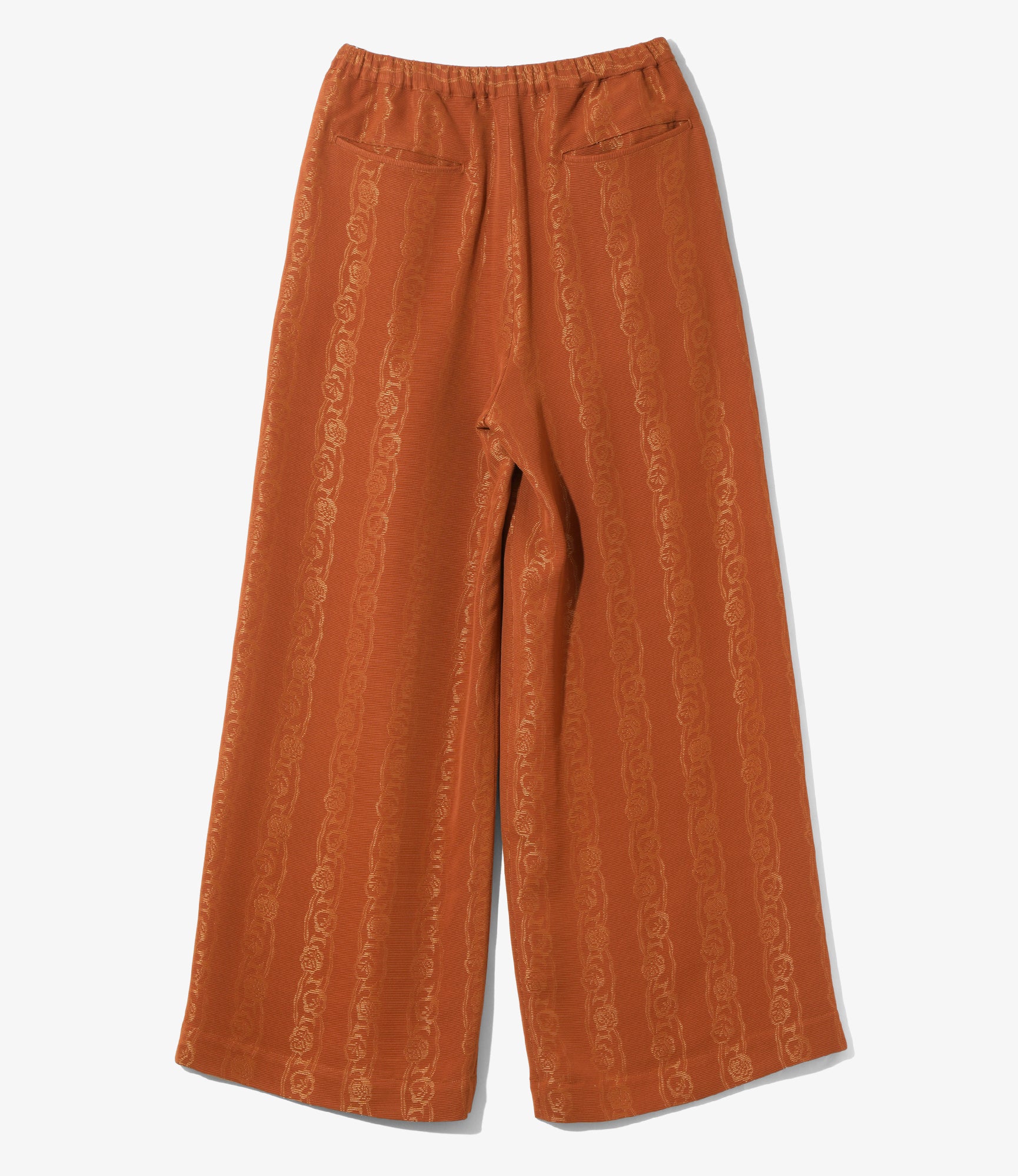 Women's String Buggy Pant - Rust - Abstract Jacquard