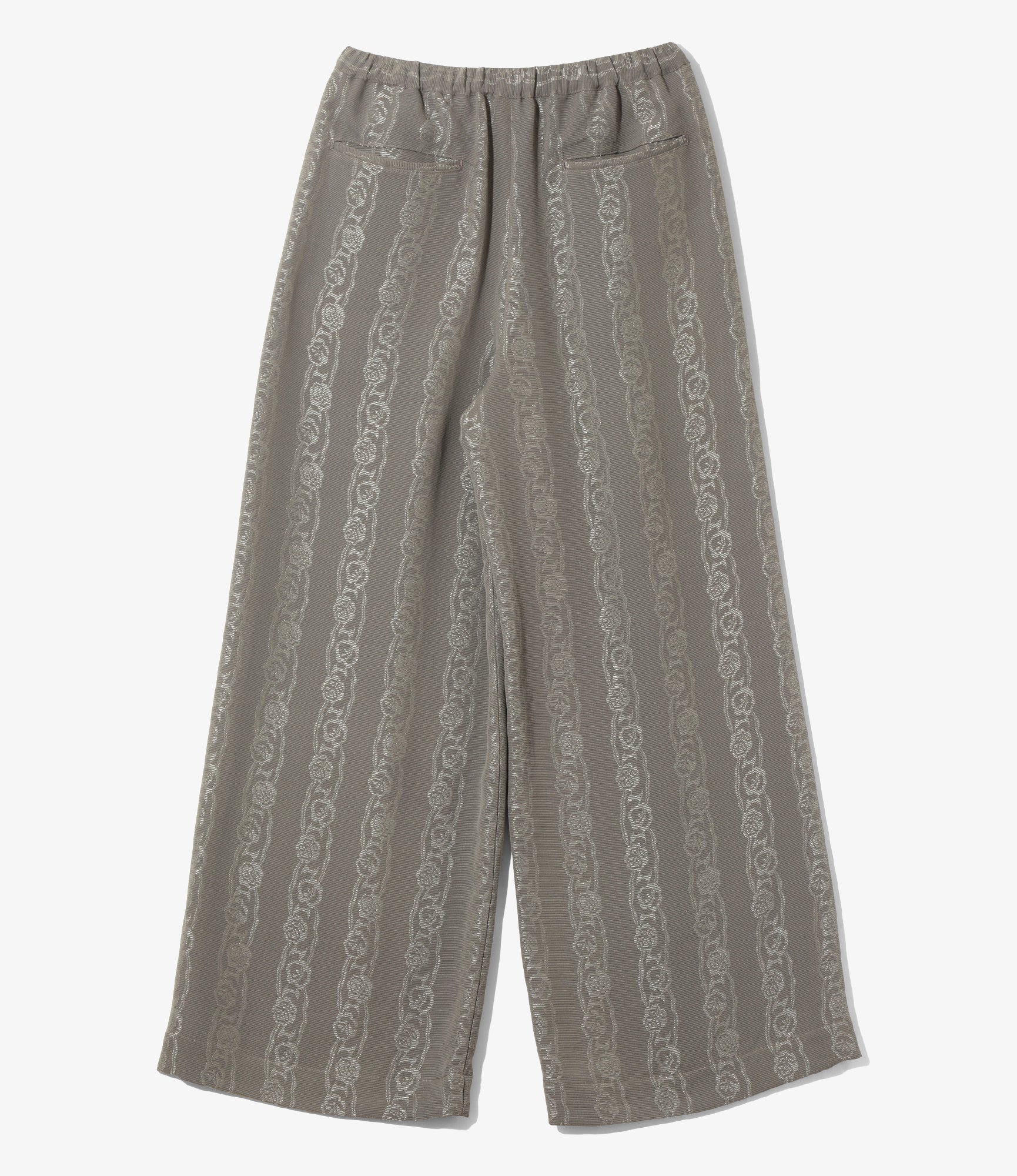 Women's String Buggy Pant- Grey - Abstract Jacquard