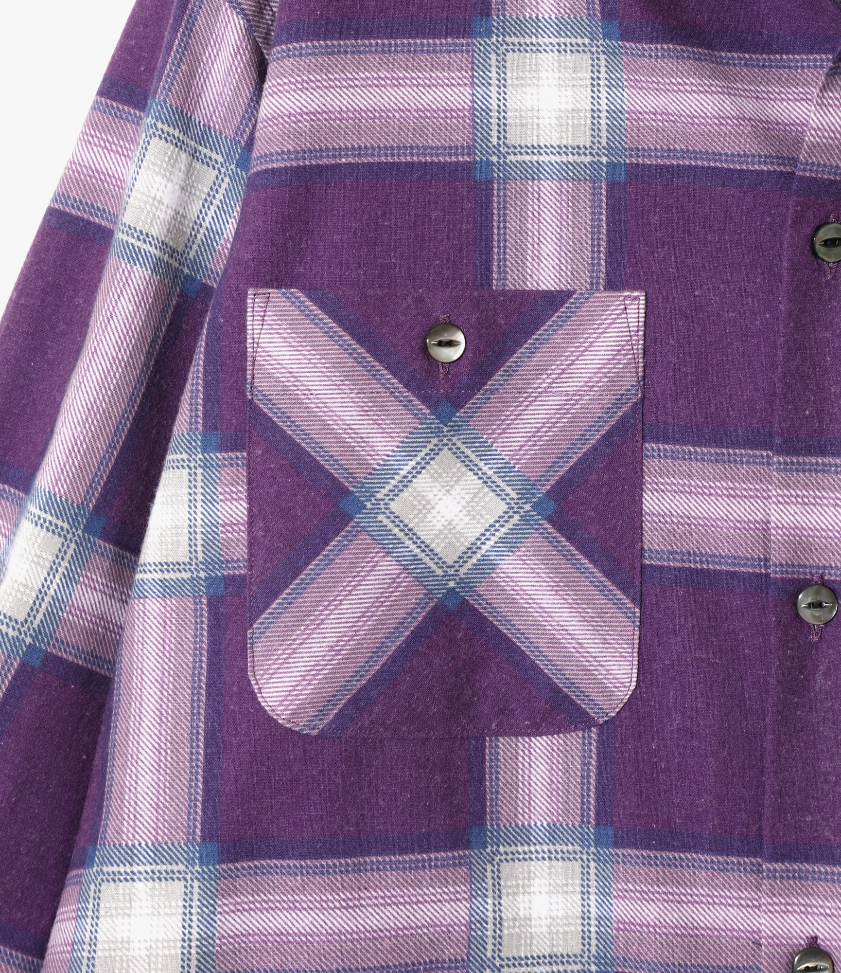 One-Up Shirt - Purple - Printed Flannel / Plaid