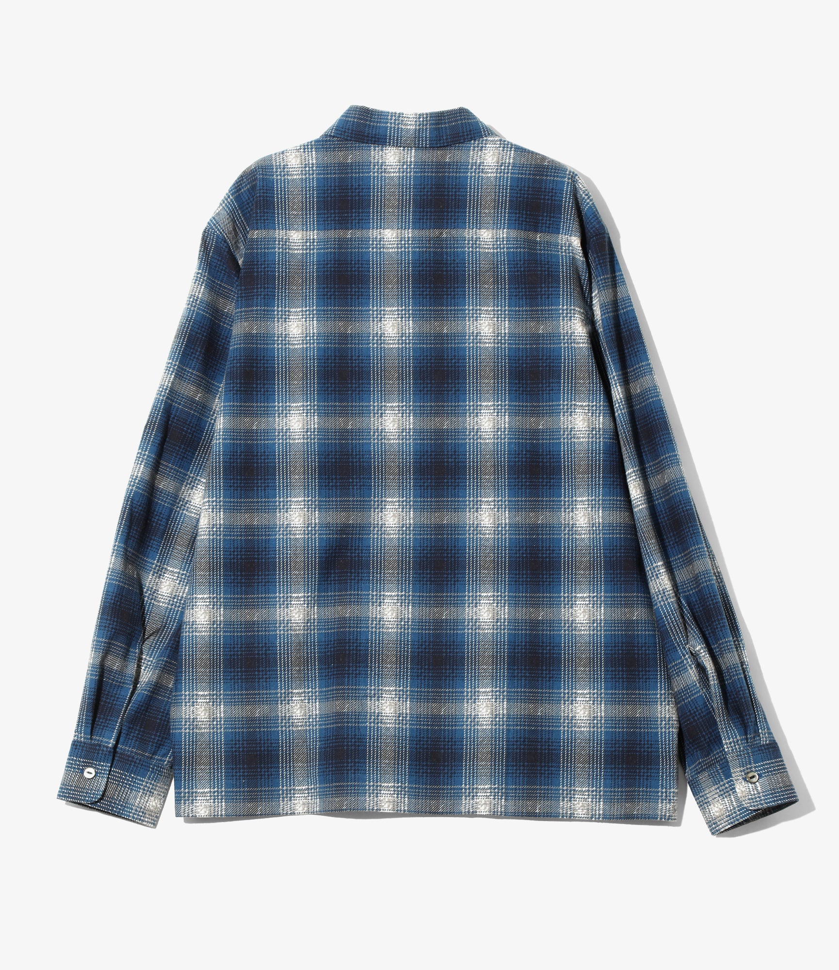 One-Up Shirt - Blue - Printed Flannel / Plaid