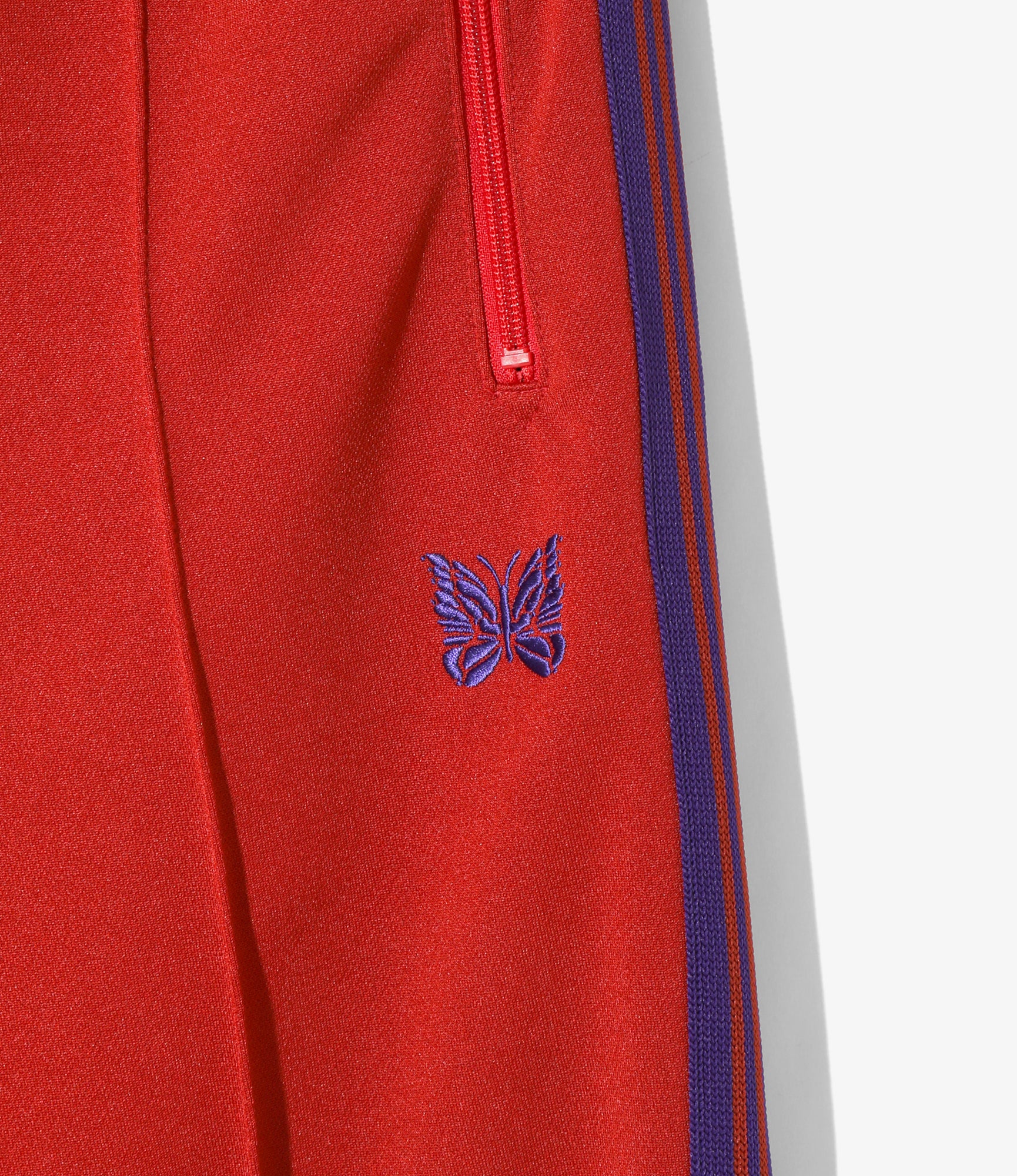 Track Pant - Red - Poly Smooth