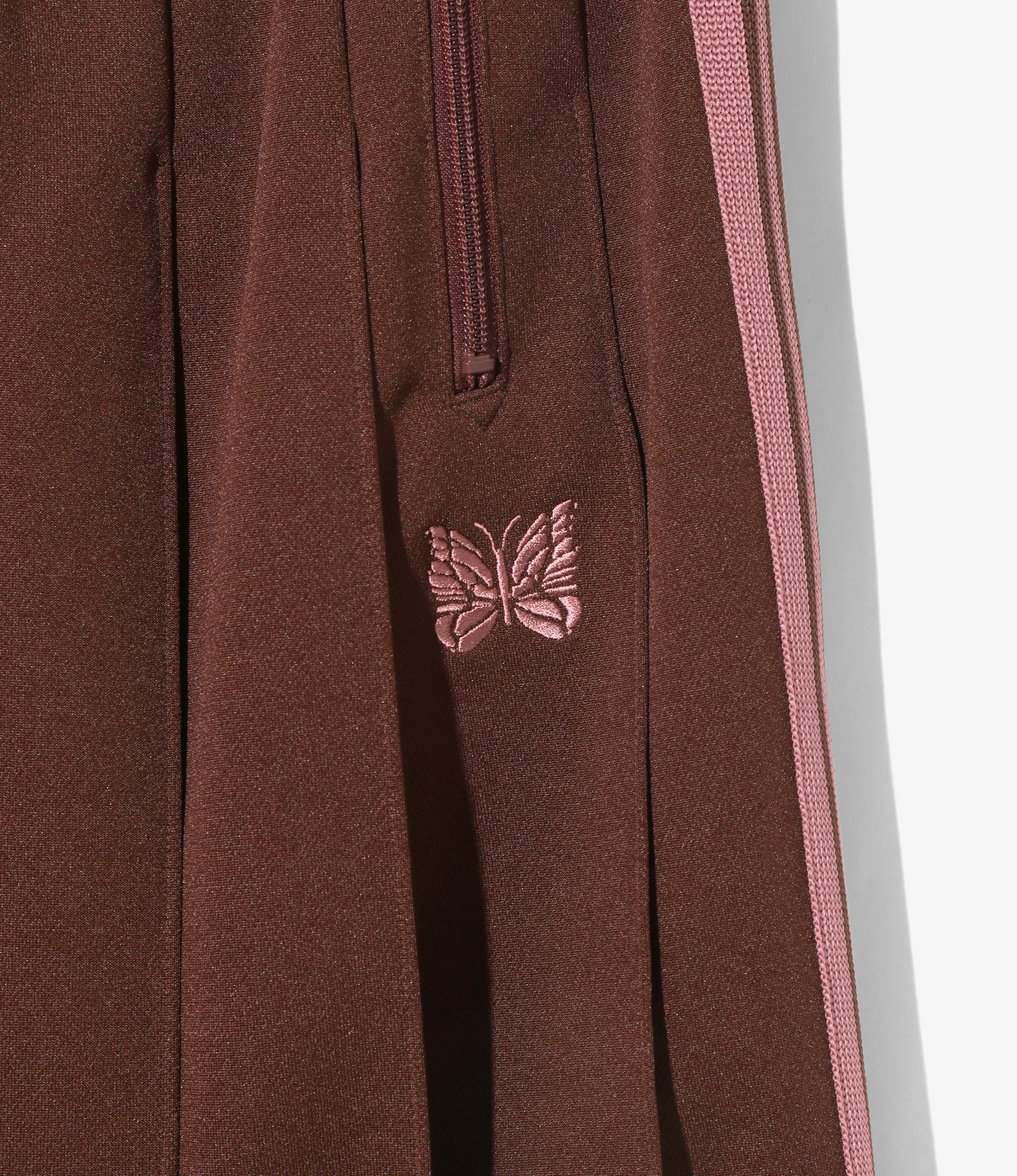 Women's Pleated Track Skirt - Brown - Poly Smooth