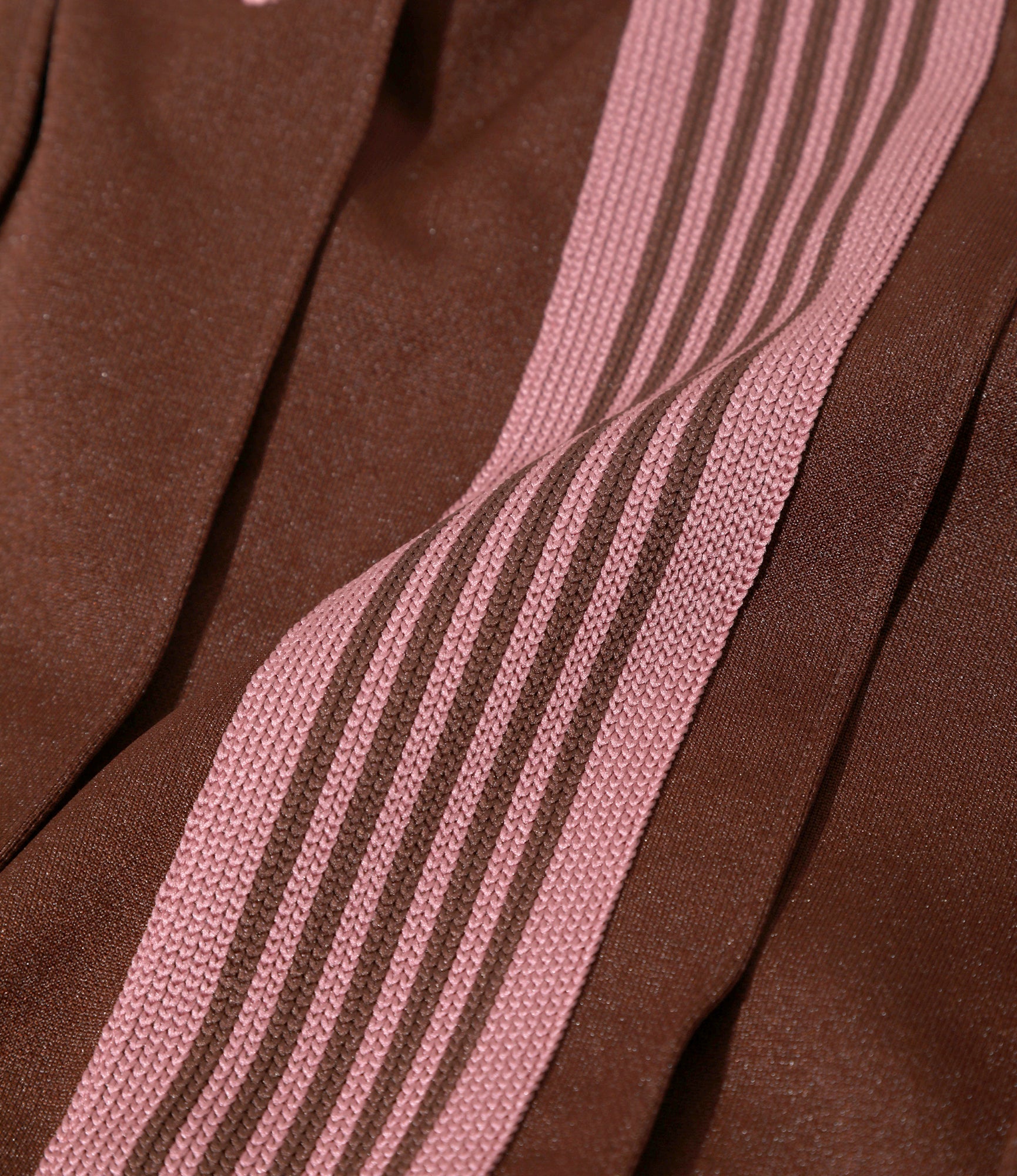 Women's Pleated Track Skirt - Brown - Poly Smooth