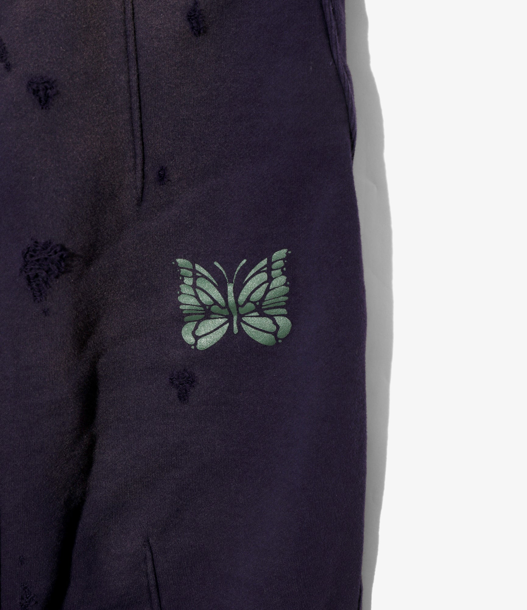Deconstructed H.D. Sweat Pant - Purple - Cotton French Terry