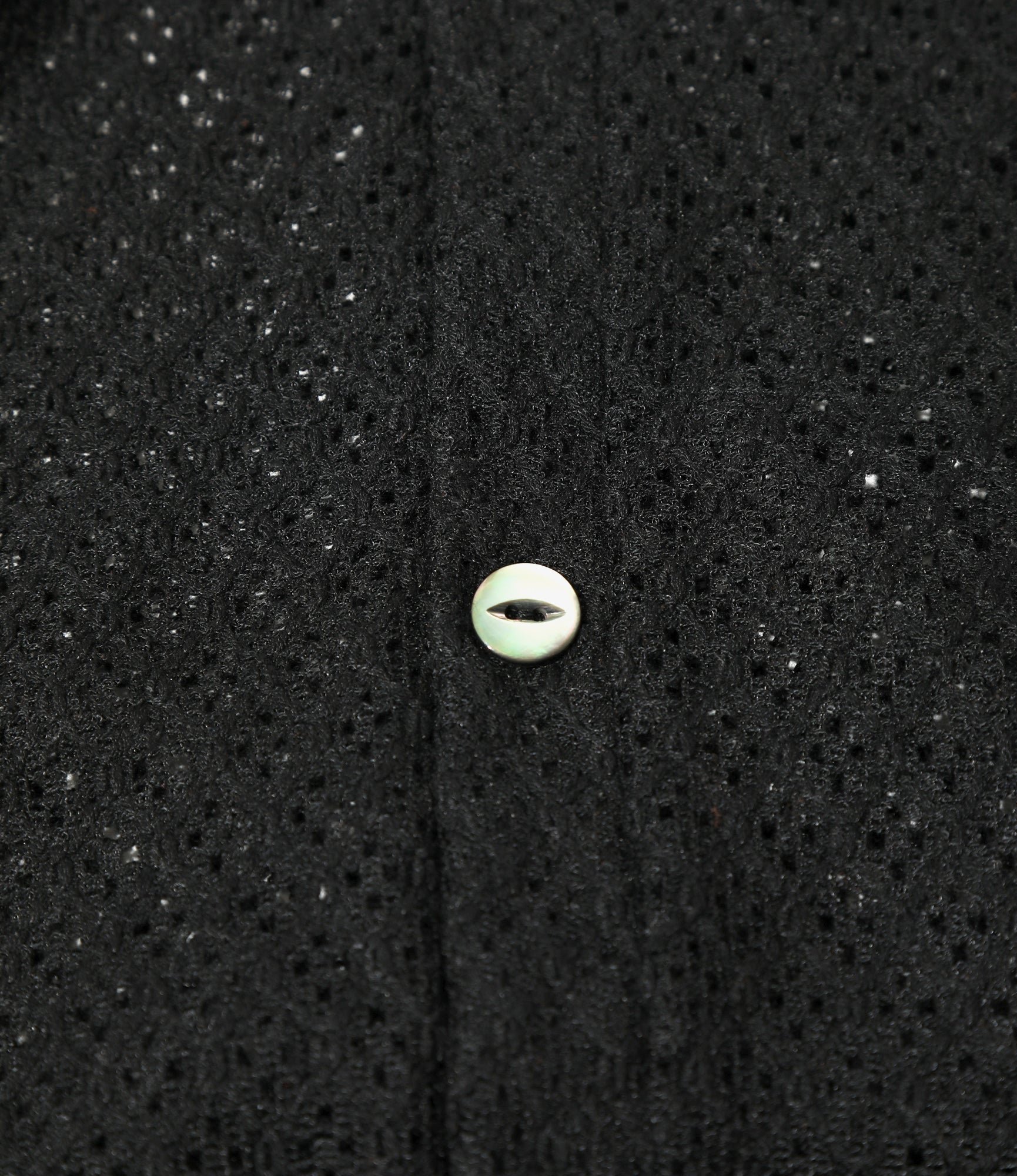 【needles】　V Neck Cardigan Black Needles - V-Neck Cardigan - Black - PE/W Raschel Lace