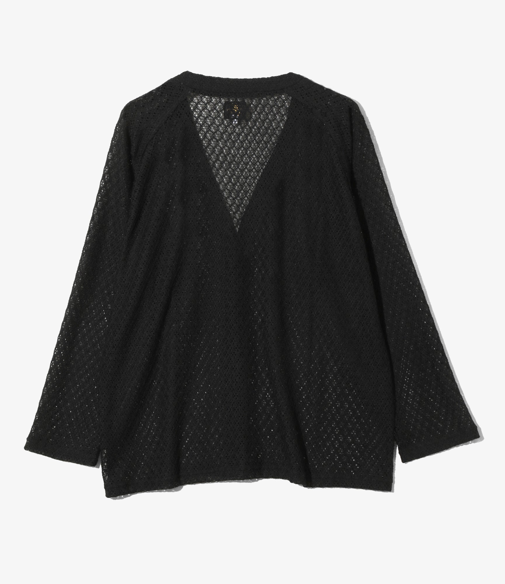 【needles】　V Neck Cardigan Black Needles V NECK CARDIGAN - POLY MESH – unexpected store