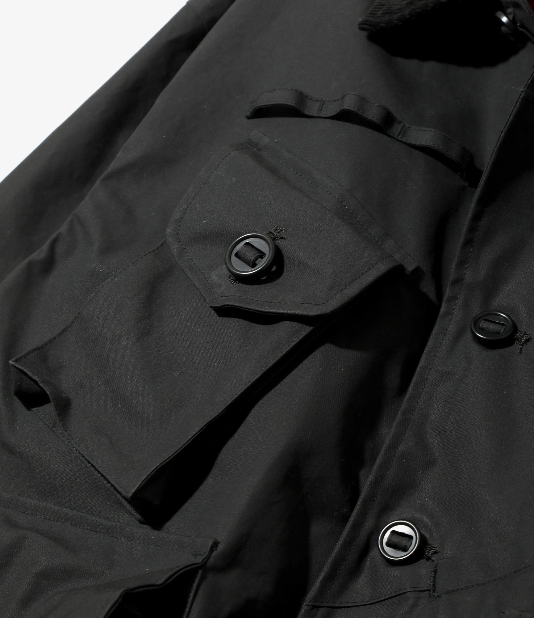 Tenkara Shirt Jacket - Black - Waxed Cotton