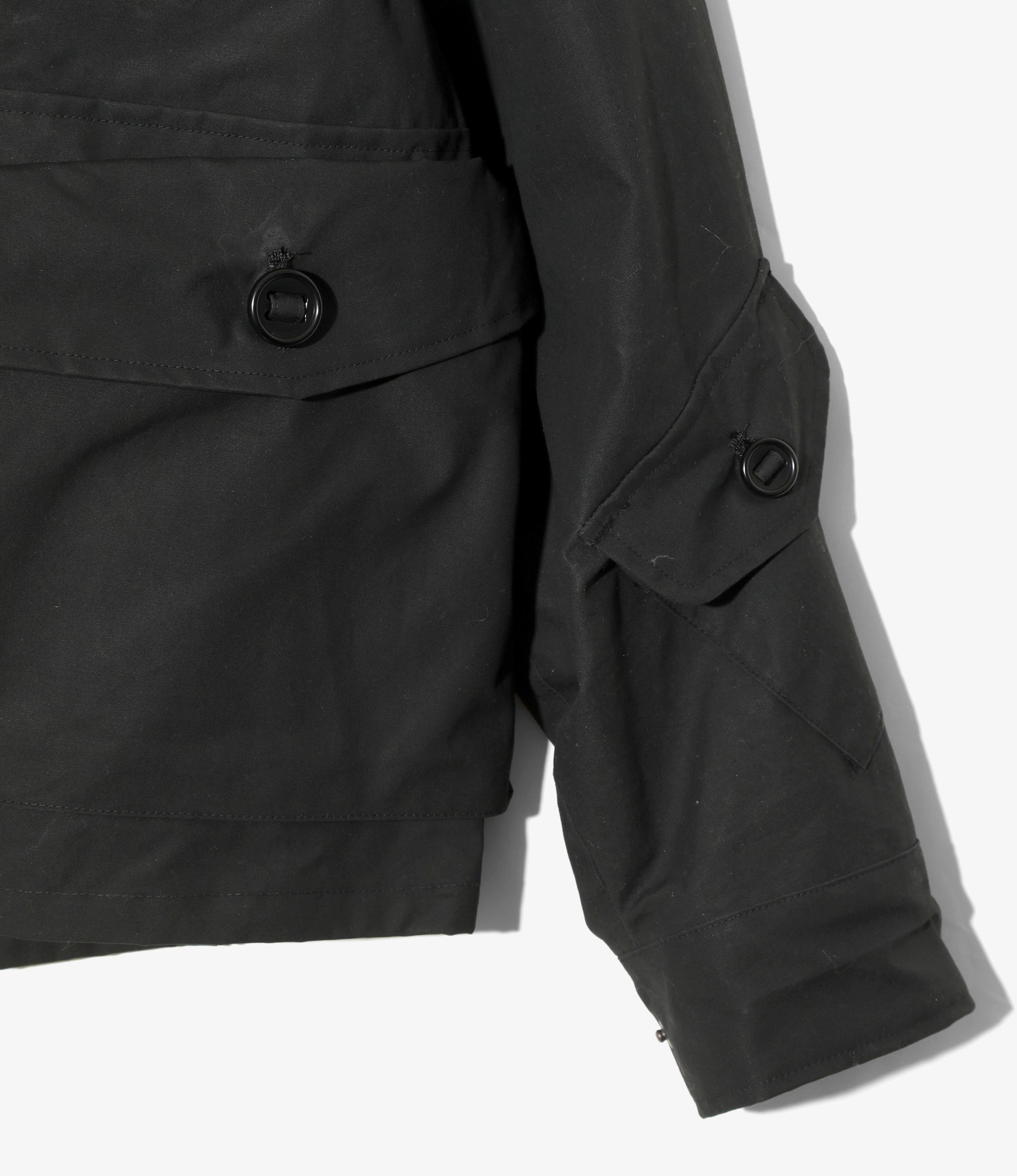 Tenkara Shirt Jacket - Black - Waxed Cotton