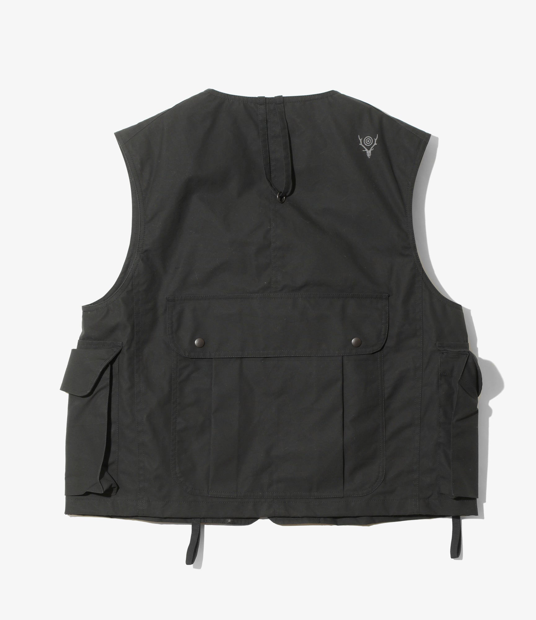 Tenkara Vest - Black - Waxed Cotton
