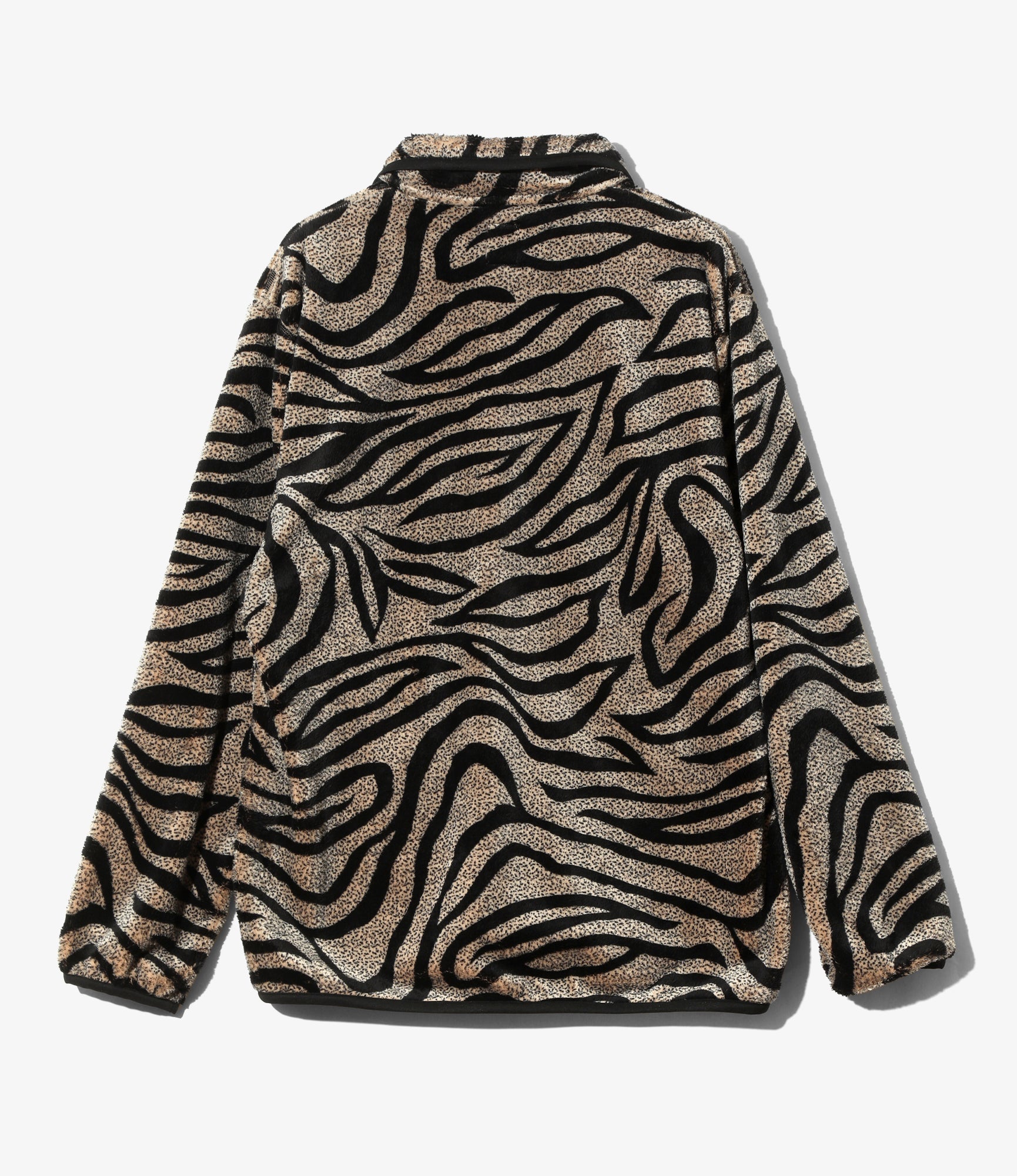 Piping Jacket - Beige - Poly Fleece / Printed