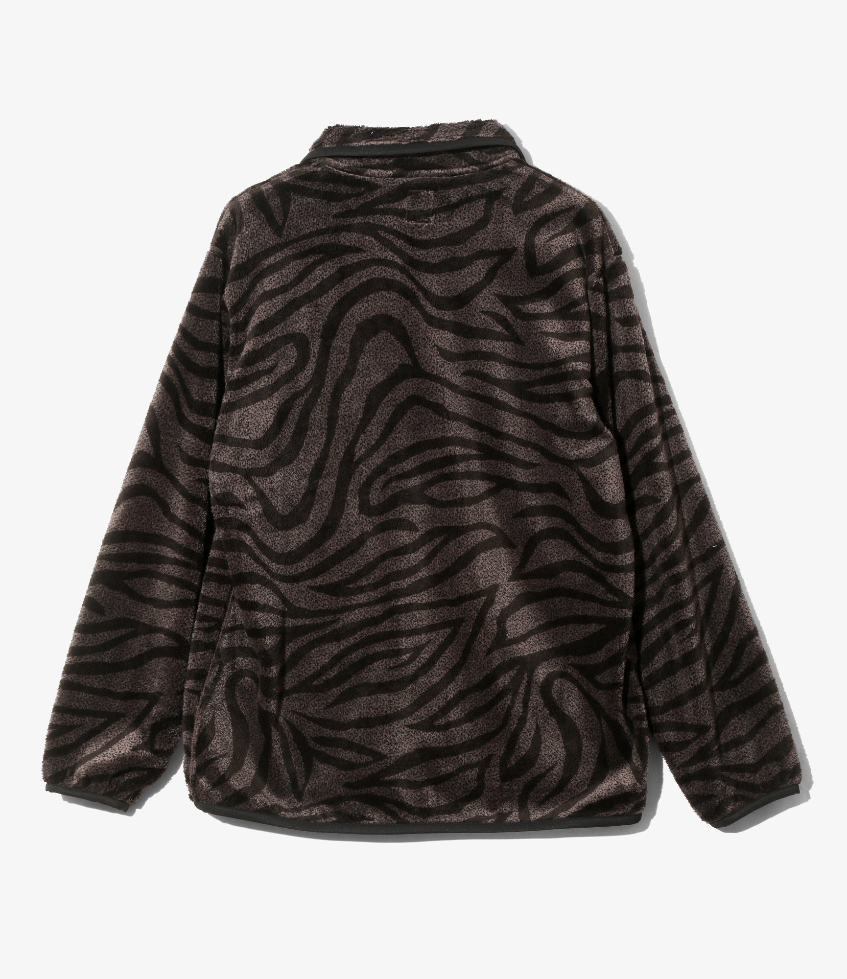 Piping Jacket - Mocha - Poly Fleece / Printed
