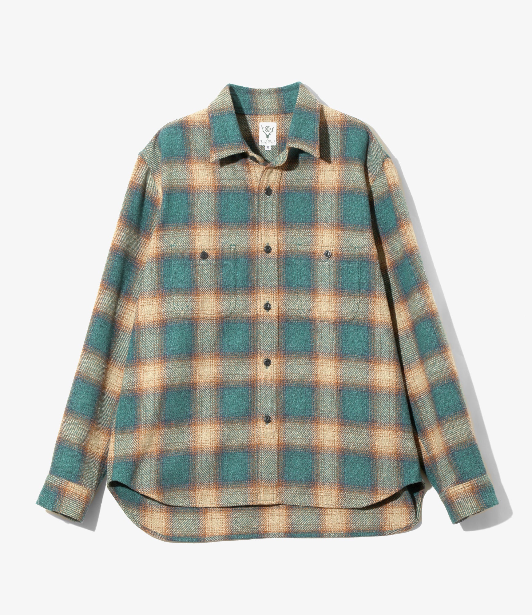 トップス W broadcloth trad check shirt 2 OVY RW607B-0.jpg?v=1758326138&