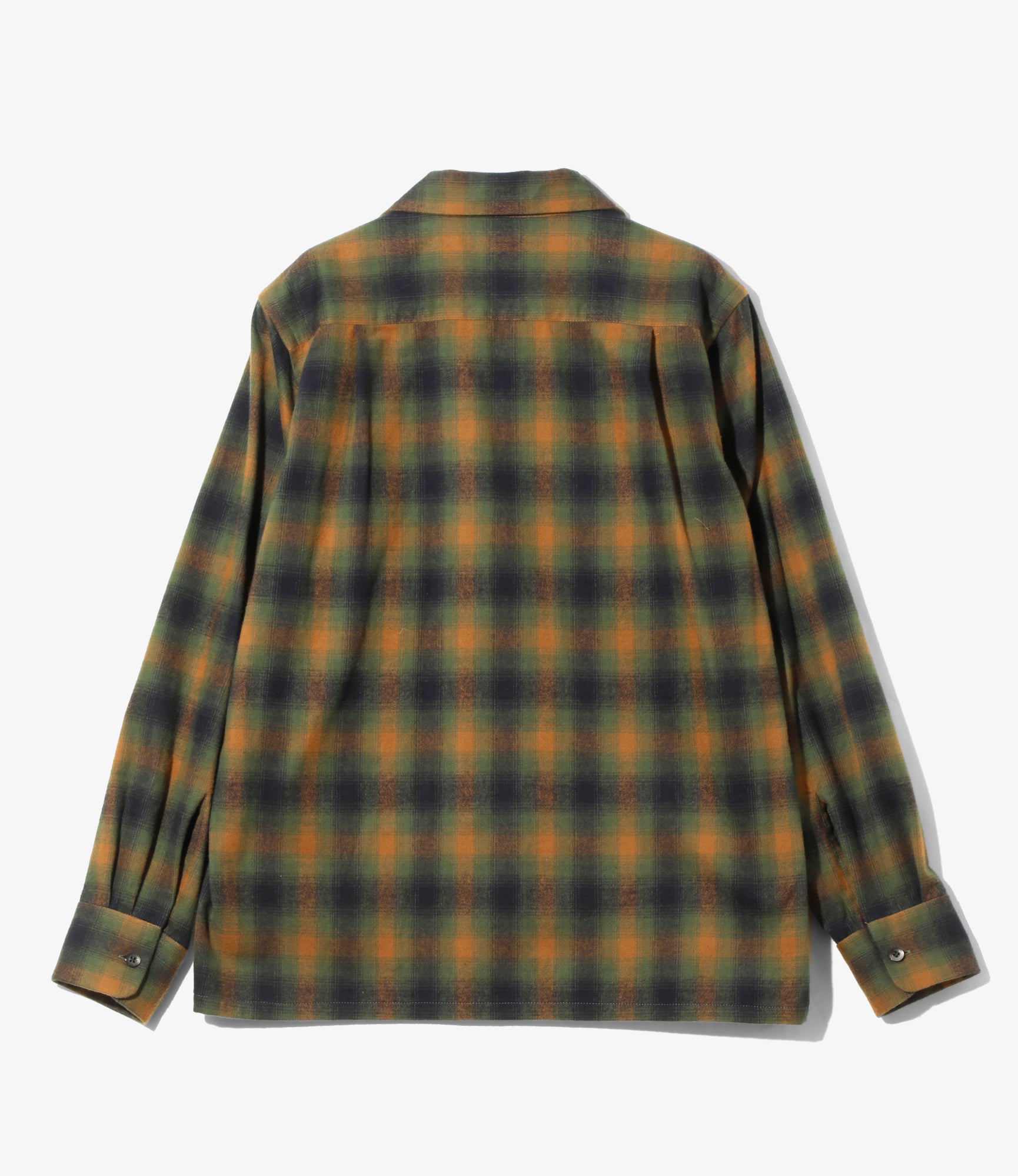 6 Pocket Shirt - Green - Cotton Plaid