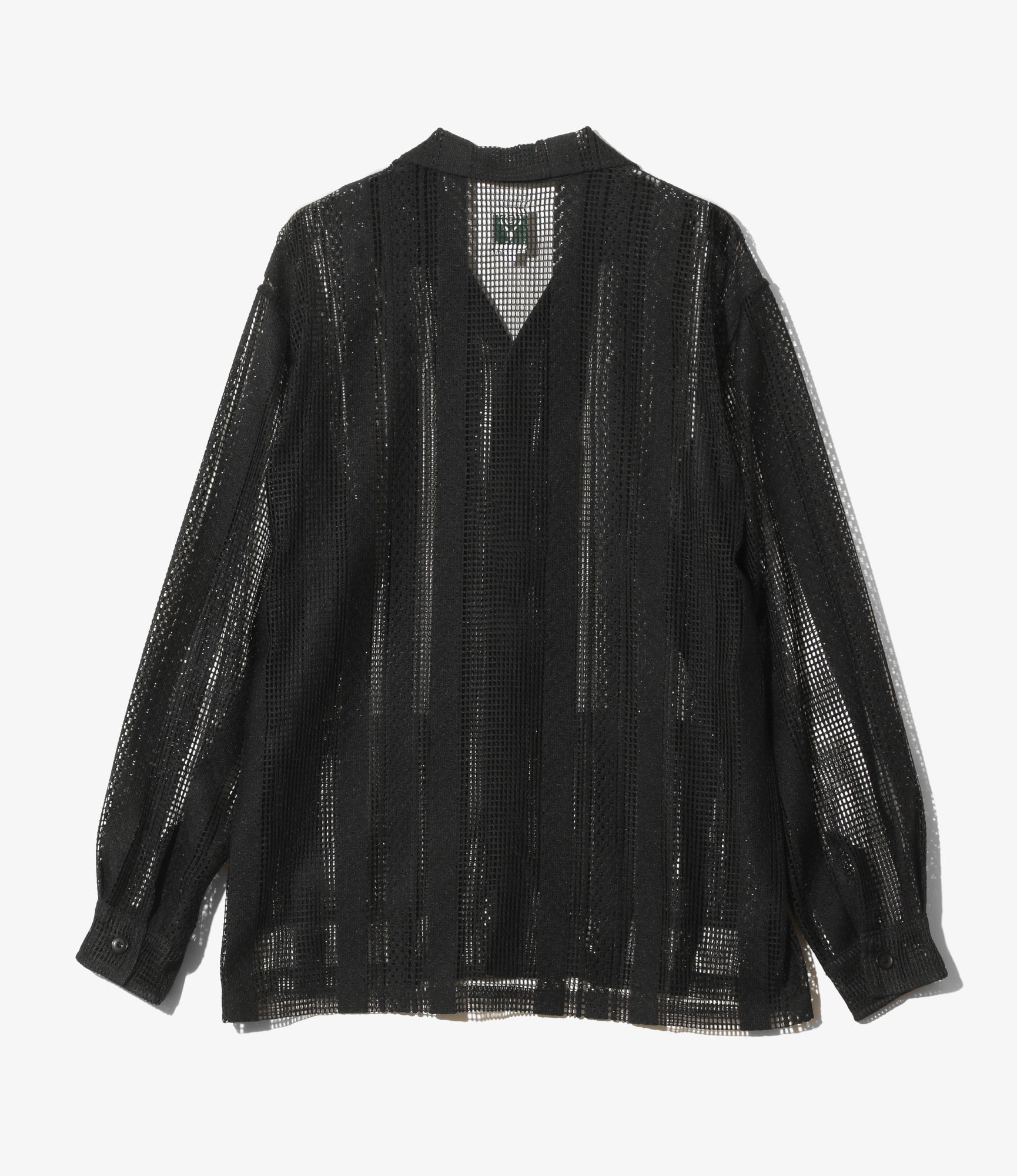 L/S Cabana Shirt - Black - Poly Lace Jq.