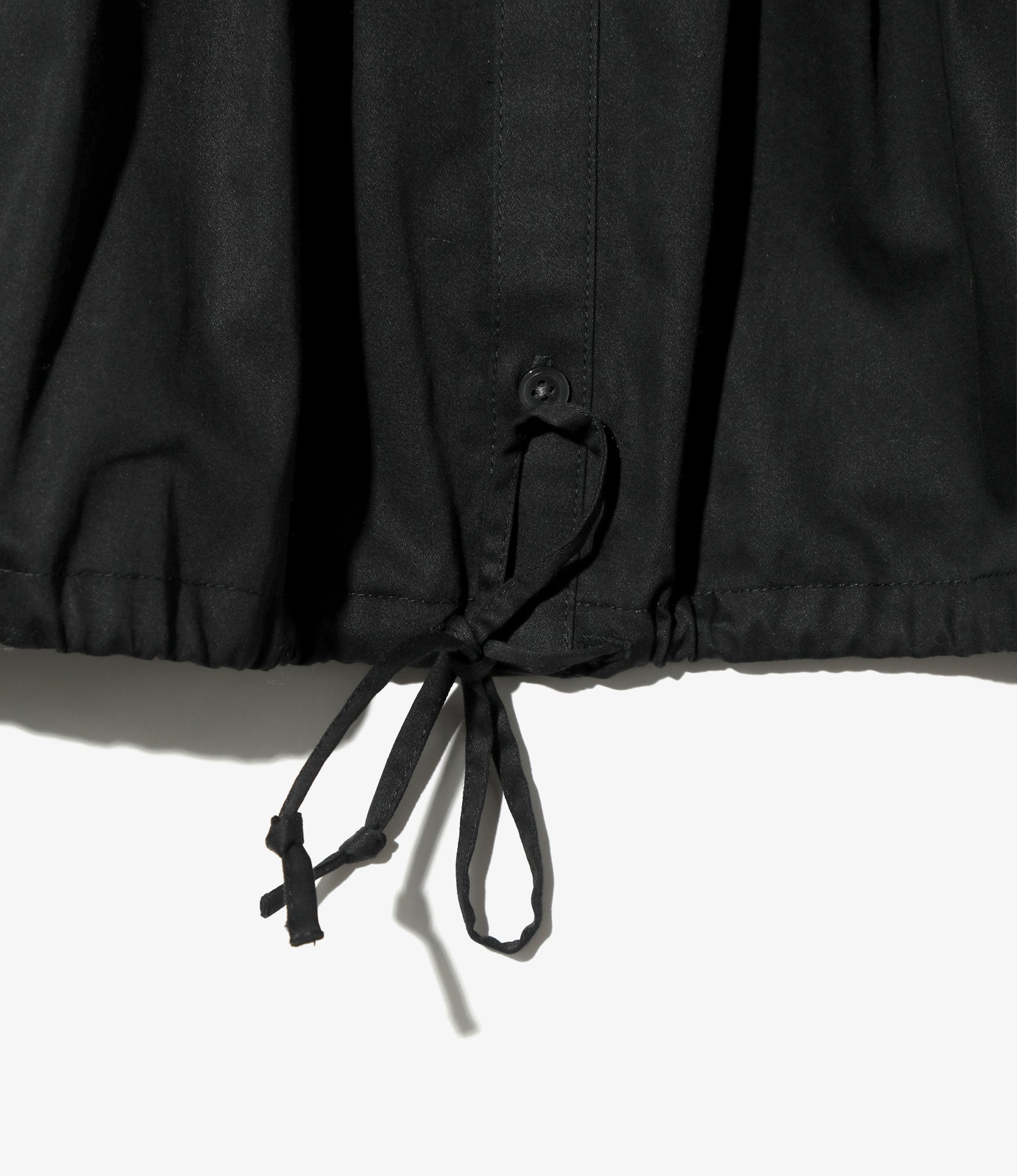 Monogram Stitch Spencer Shirt - Black- Sateen